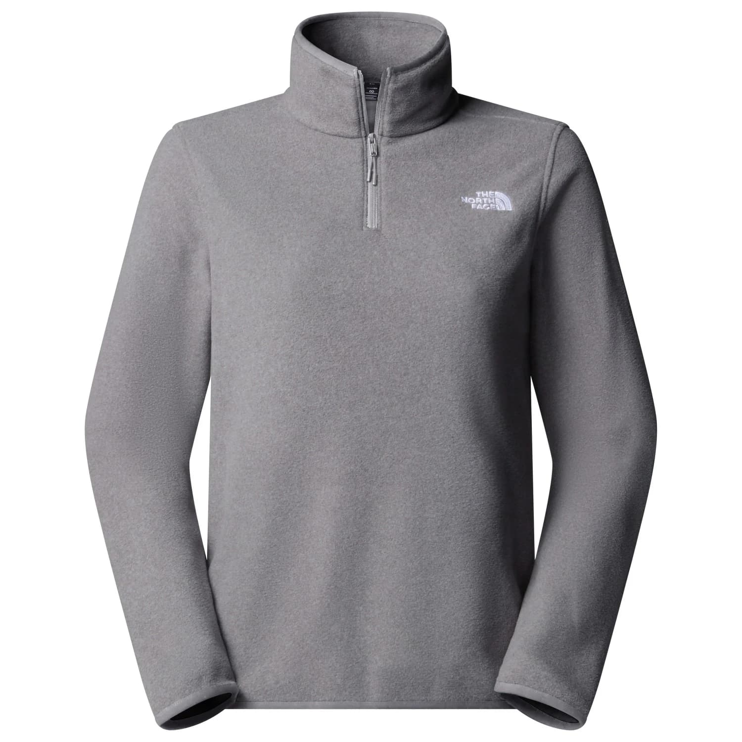 Дамски поларен пуловер The North Face Women's Glacier Fleece 1/4 Zip Jacket Fleece jumper - Mid Grey Heather