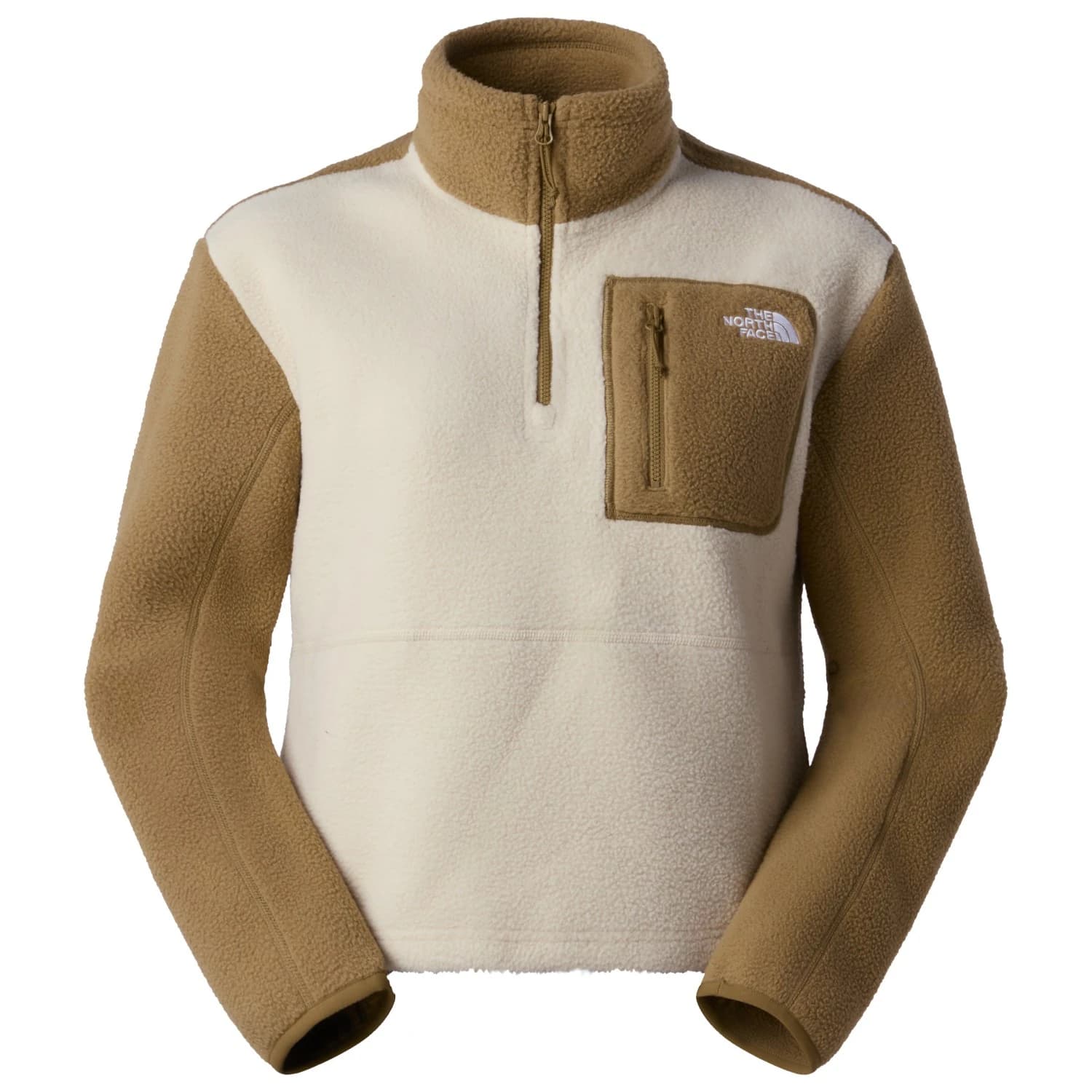 Дамски поларен пуловер The North Face Women's Yumiori 1/4 Zip Fleece jumper - Desert Stone / Cedar / Cedar