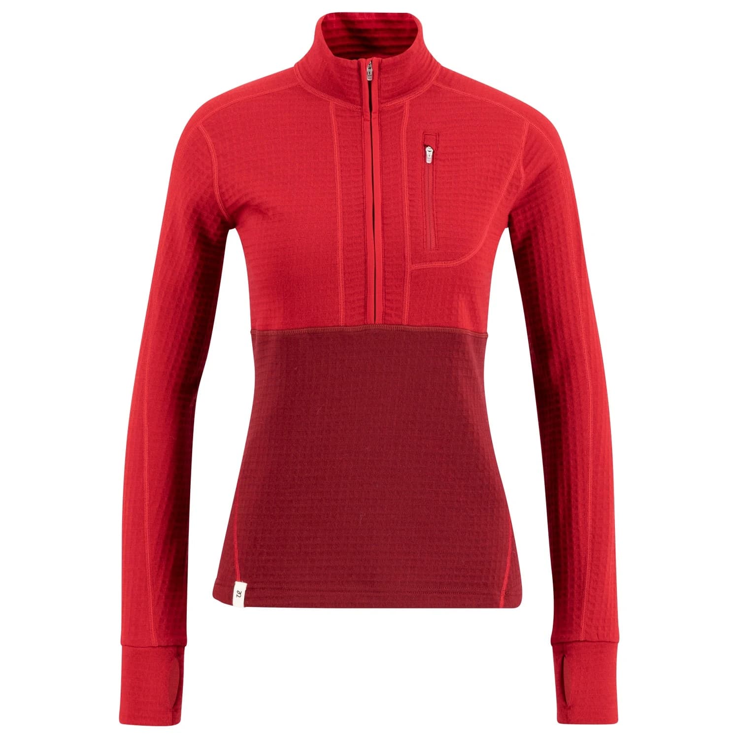 Дамско вълнено яке Ulvang Women's Peak Field Half Zip Midlayer Fleece jumper - Biking Red / Chilli Pepper