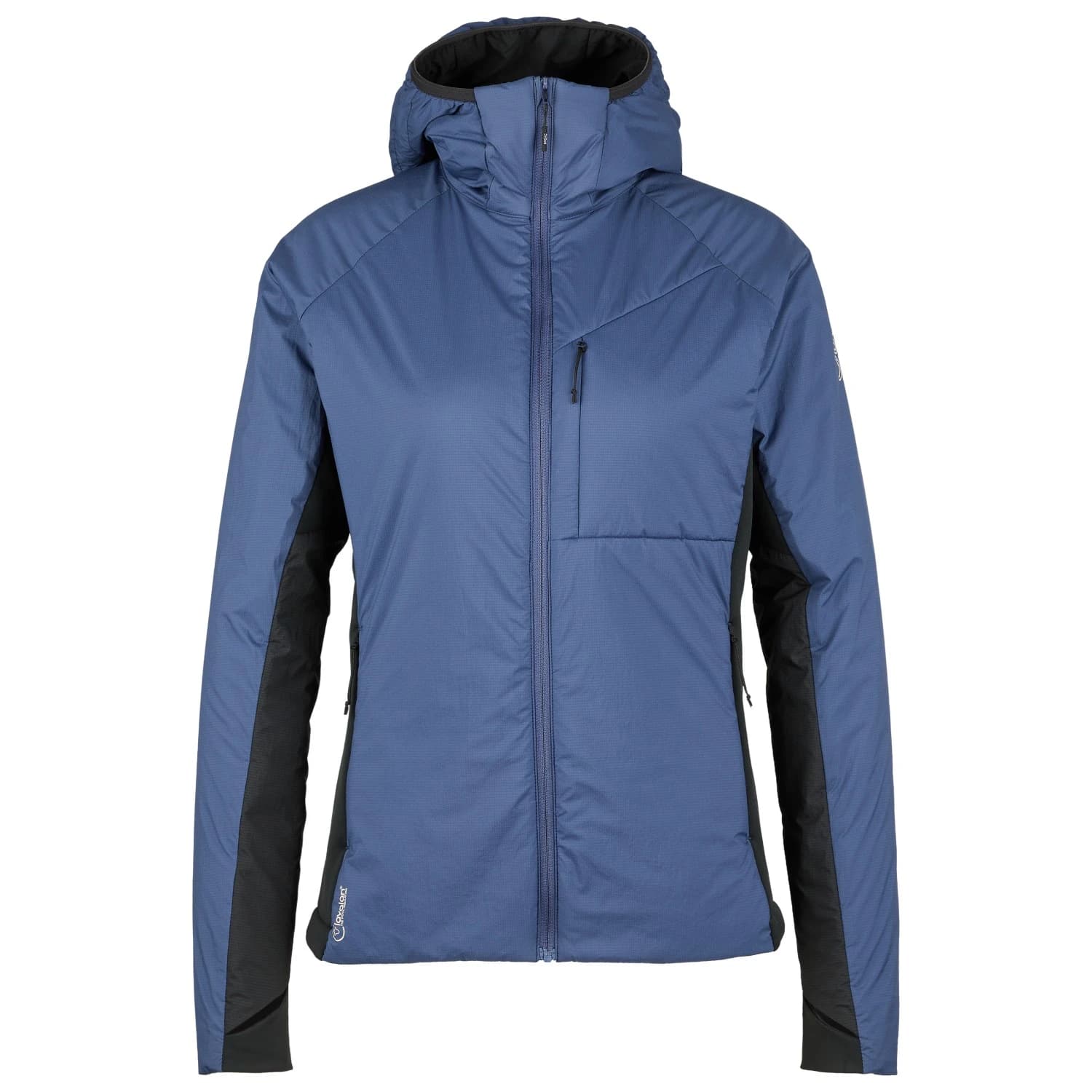 Вълнено яке Stoic Women's MountainWool60 JokkmokkSt. Hybrid Hoody Wool jacket - Light Navy Blue / Black