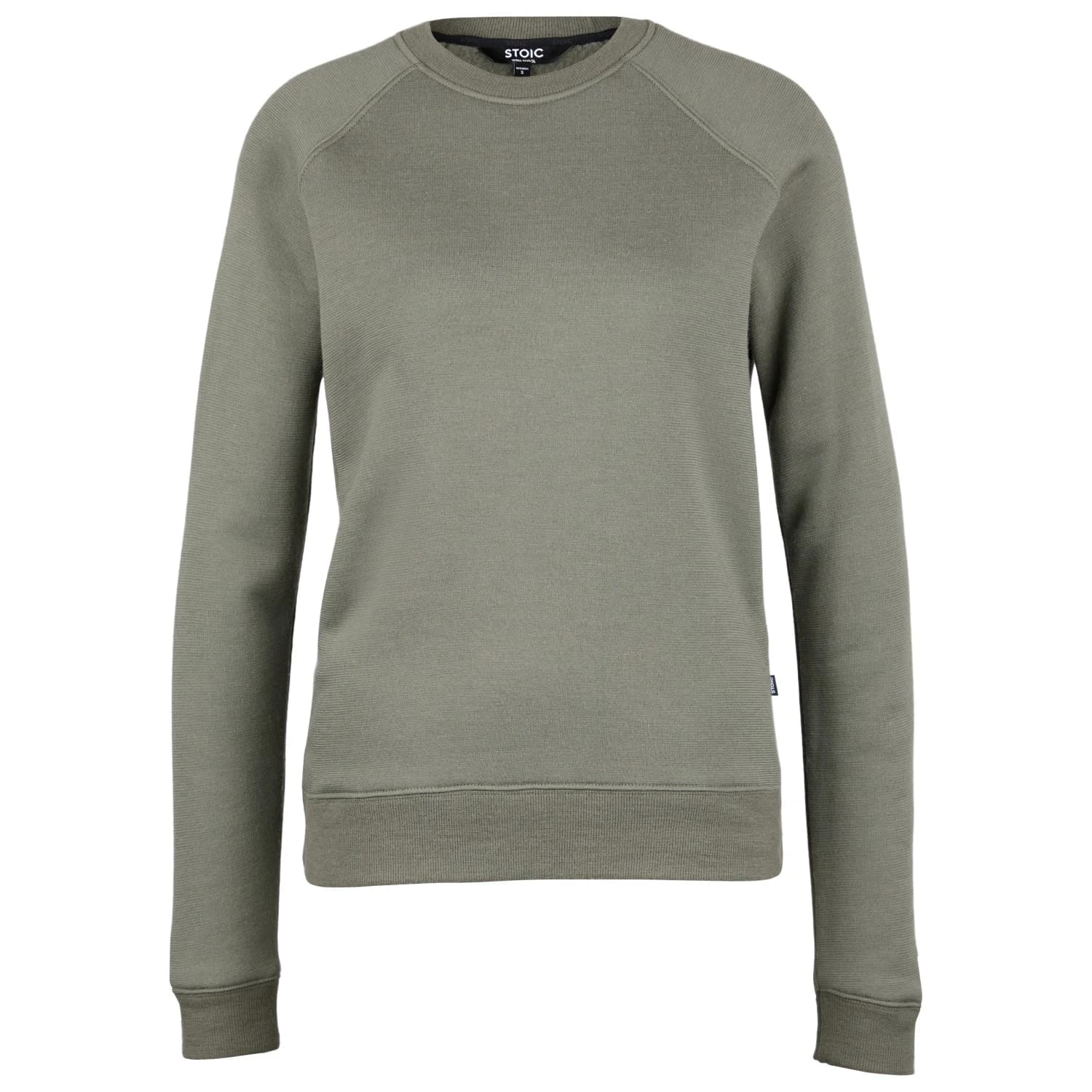 Дамски вълнен пуловер Stoic Women's MerinoFlatFleece240 SolbergSt. Crew Merino jumper - Olive Green