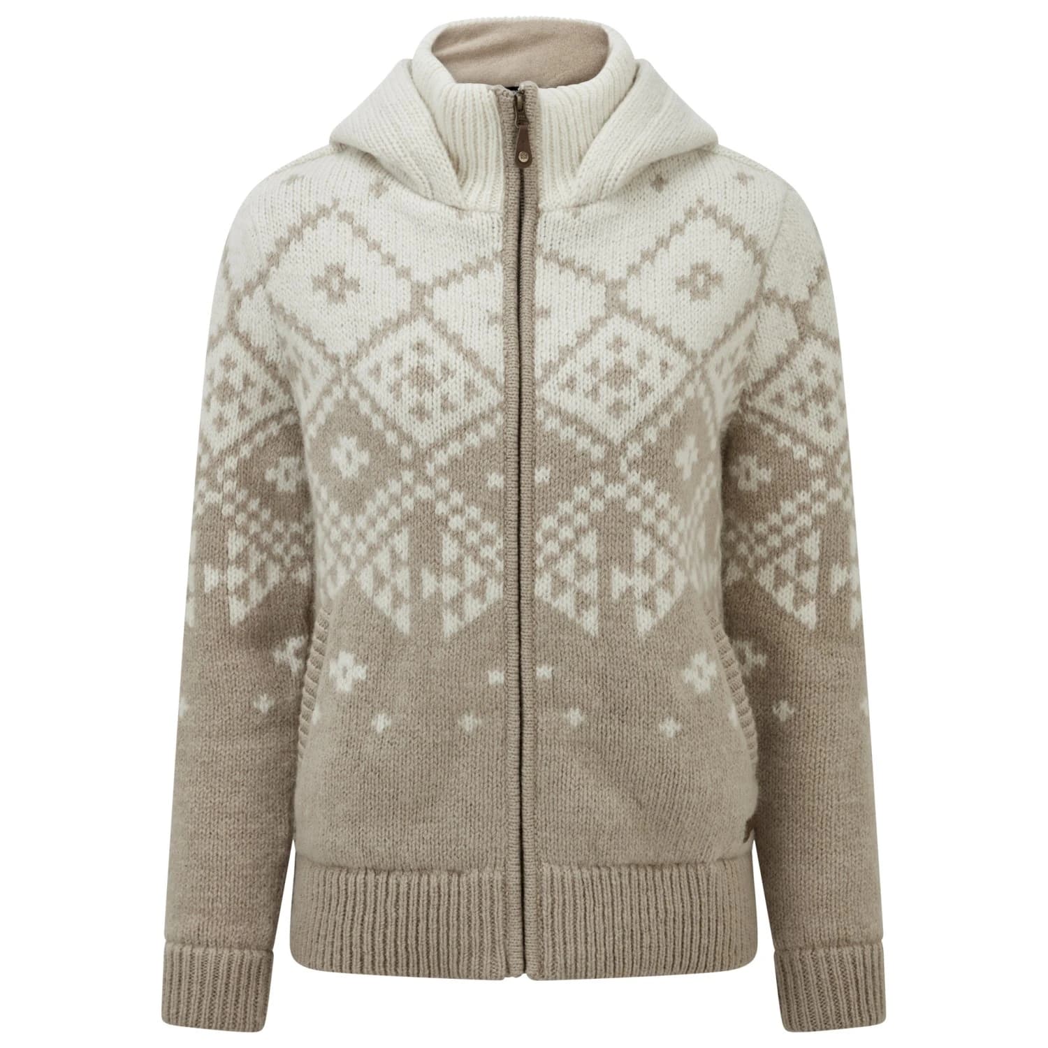 Дамско вълнено яке Sherpa Women's Kirtipur Sweater Zip-up hoodie - Cream
