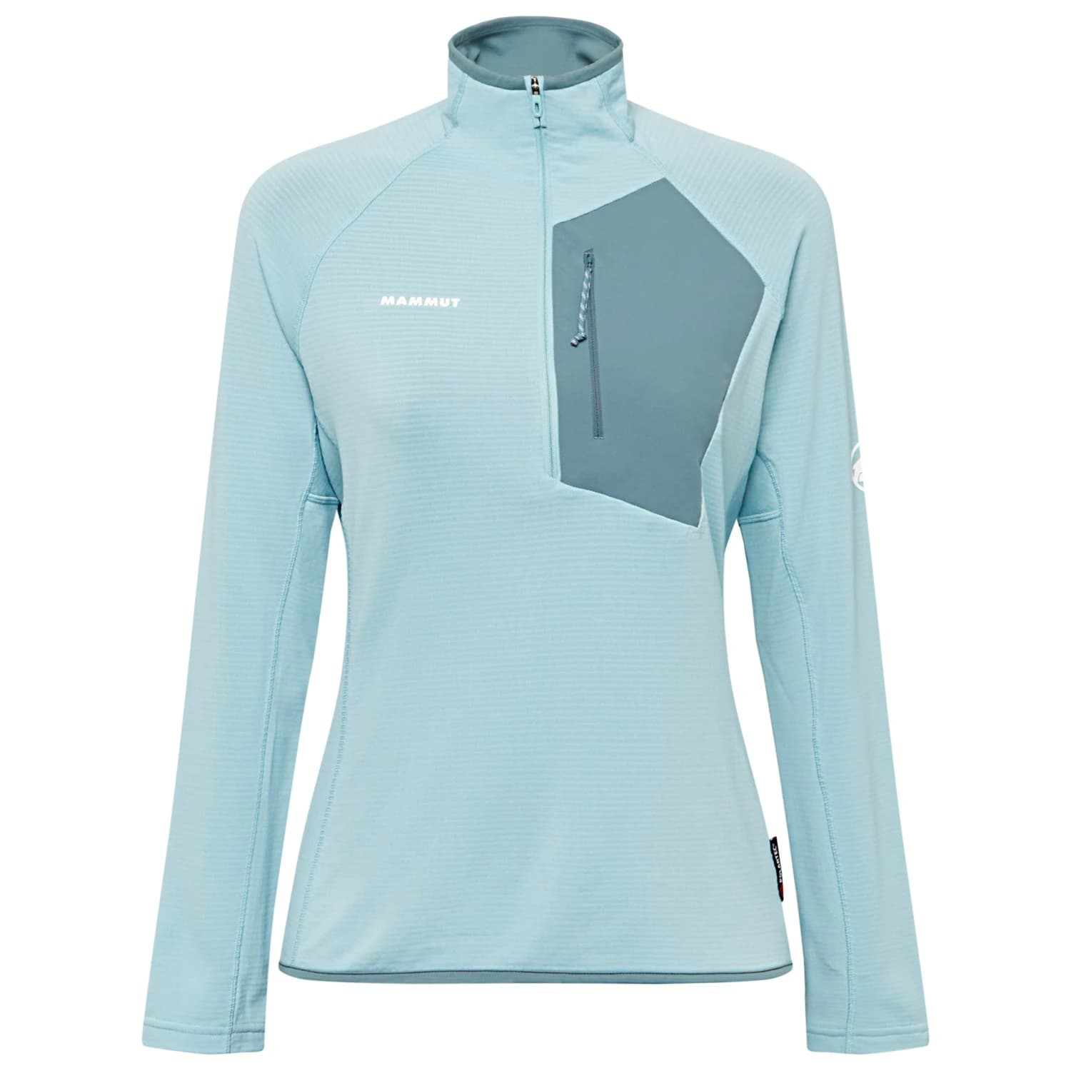 Дамски поларен пуловер Mammut Women's Aenergy Light Midlayer Half Zip Pull Fleece jumper - Nebla / Strata