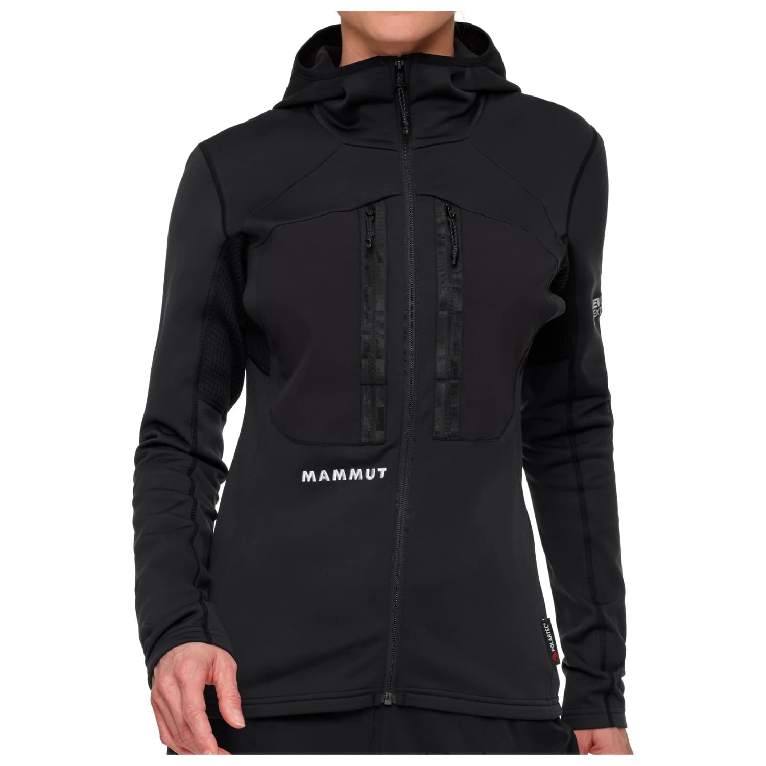 Дамско поларено яке Mammut Women's Eiger Nordwand Advanced ML Hooded Jacket Fleece jacket - Black