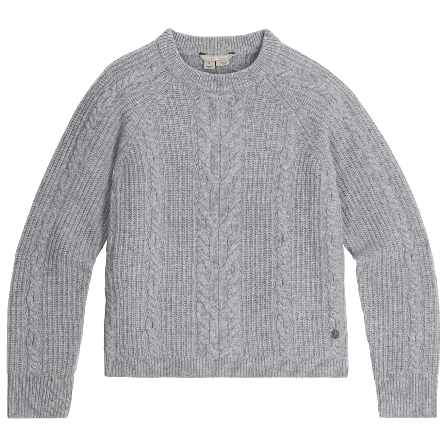 Вълнен пуловер Royal Robbins Women's Rockcraft Cable Crew Merino jumper - Pelican Htr