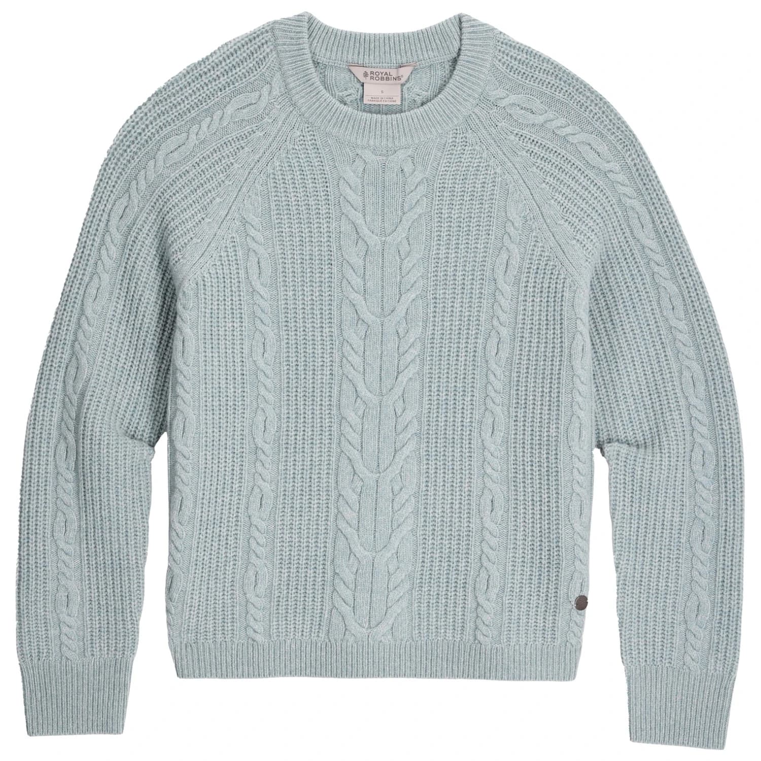 Вълнен пуловер Royal Robbins Women's Rockcraft Cable Crew Merino jumper - Mineral Htr