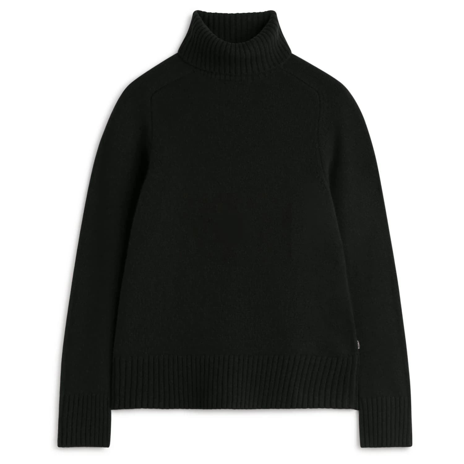 Дамски вълнен пуловер Ecoalf Women's Caqui Knit Wool jumper - Shadow Black