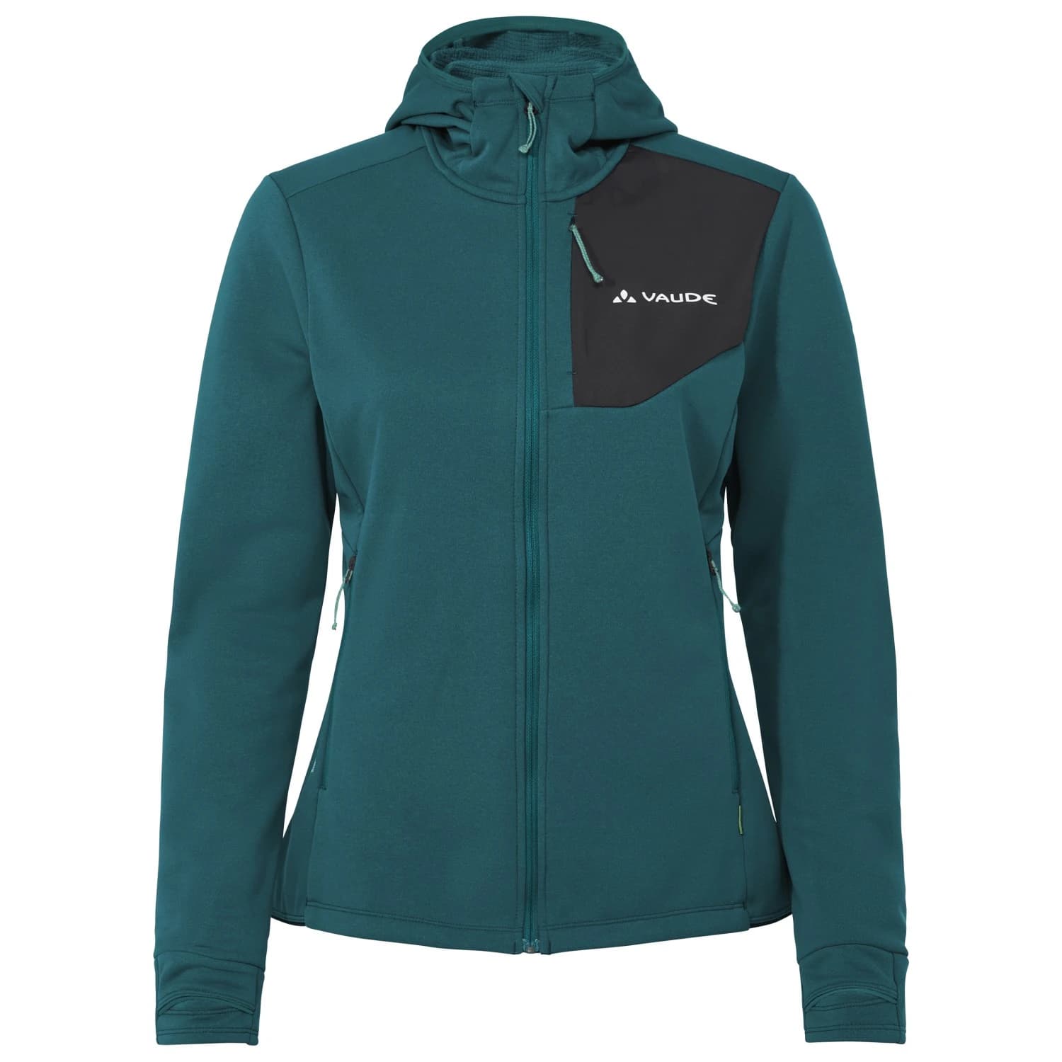 Дамско поларено яке Vaude Women's Monviso Fleece Jacket III Fleece jacket - Dark Fjord Green
