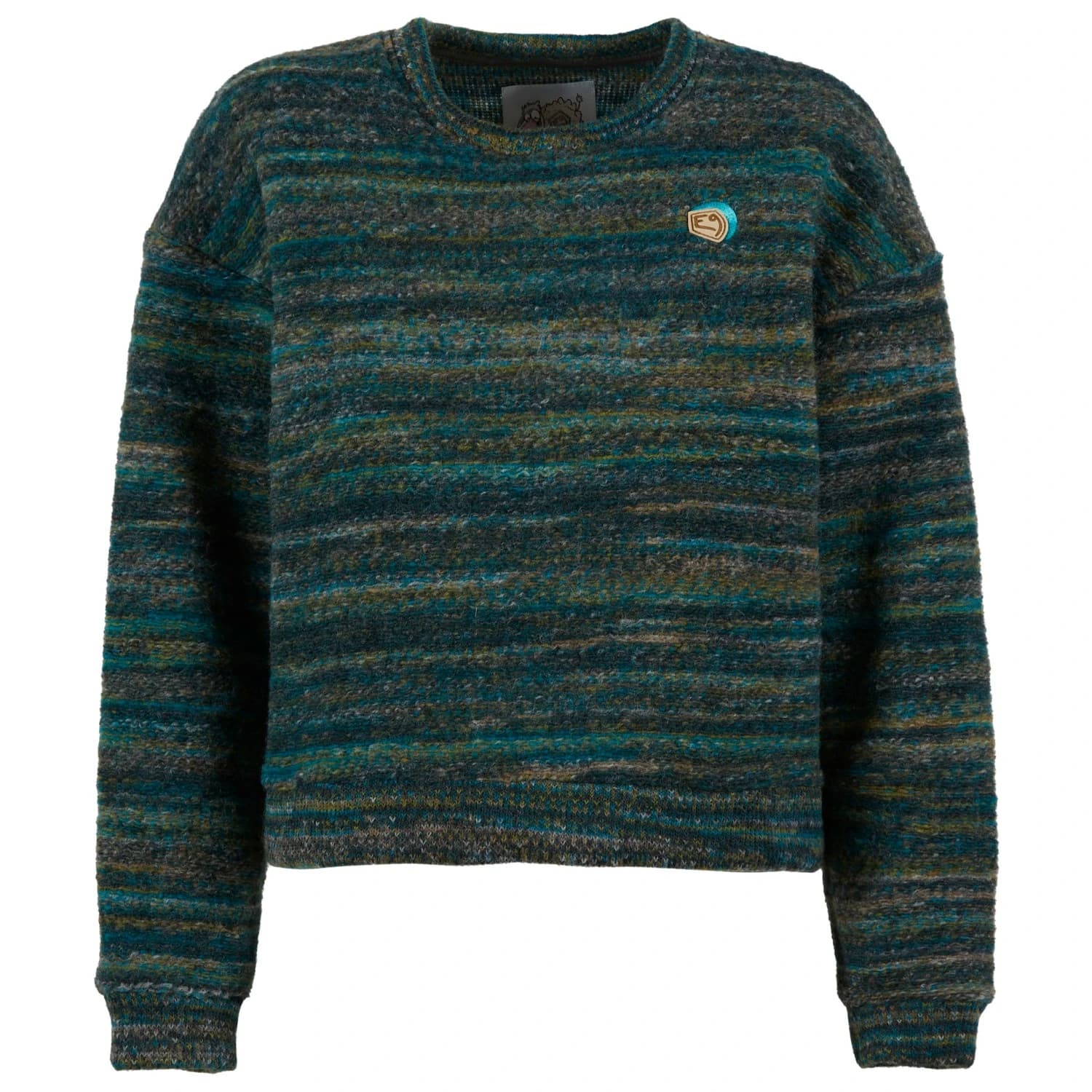 Дамски вълнен пуловер E9 Women's Mei Wool jumper - Dark Teal