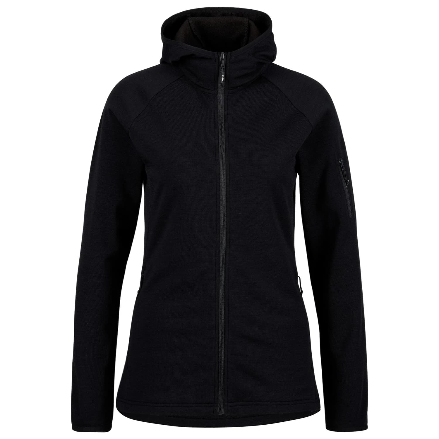 Дамско вълнено яке Stoic Women's MerinoFleece270 KuolpaLightSt. Zip Hoody Merino hoodie - Black
