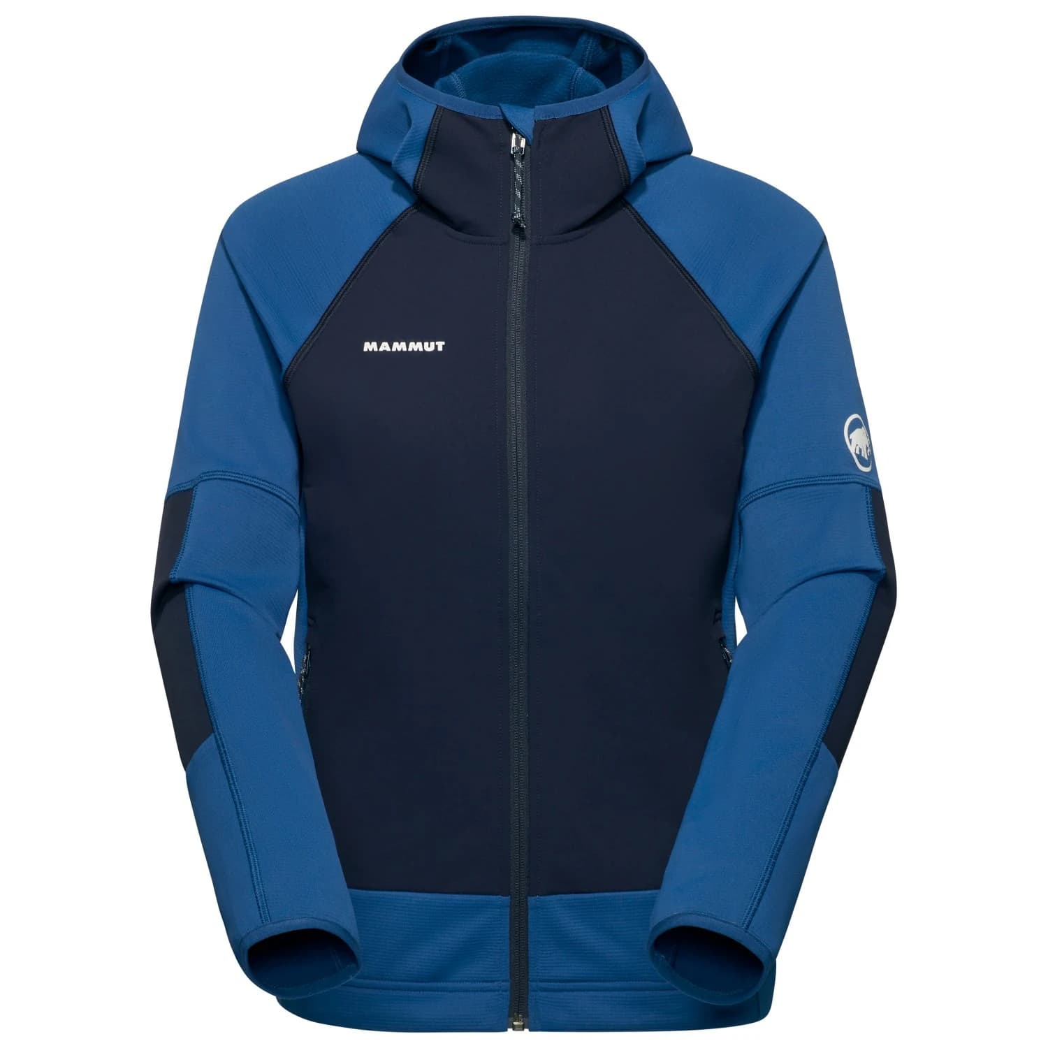 Дамско поларено яке Mammut Women's Massone ML Hooded Jacket Fleece jacket - Tschiel / Marine