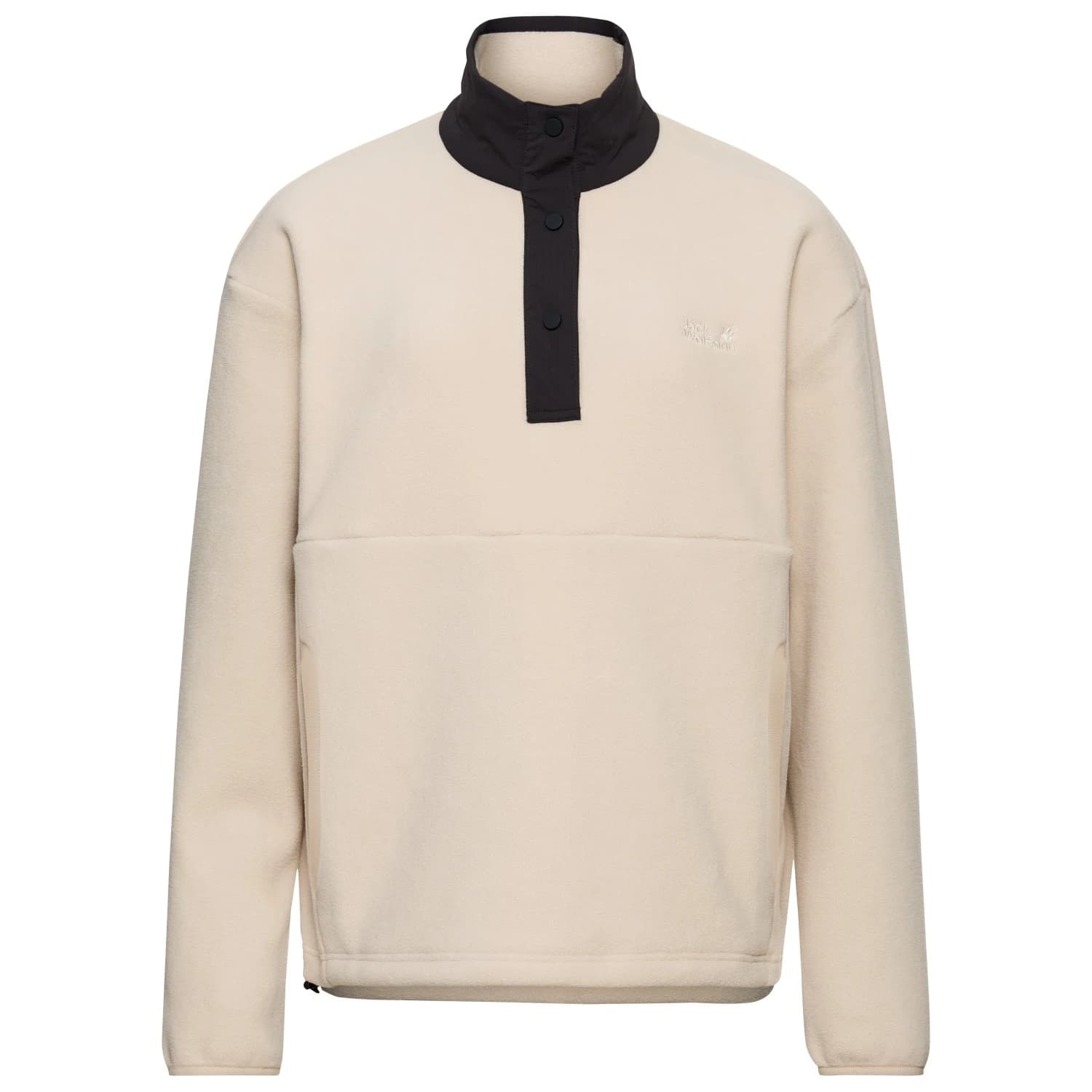 Дамски поларен пуловер Jack Wolfskin Women's Sumetro Halfzip Fleece jumper - Oyster