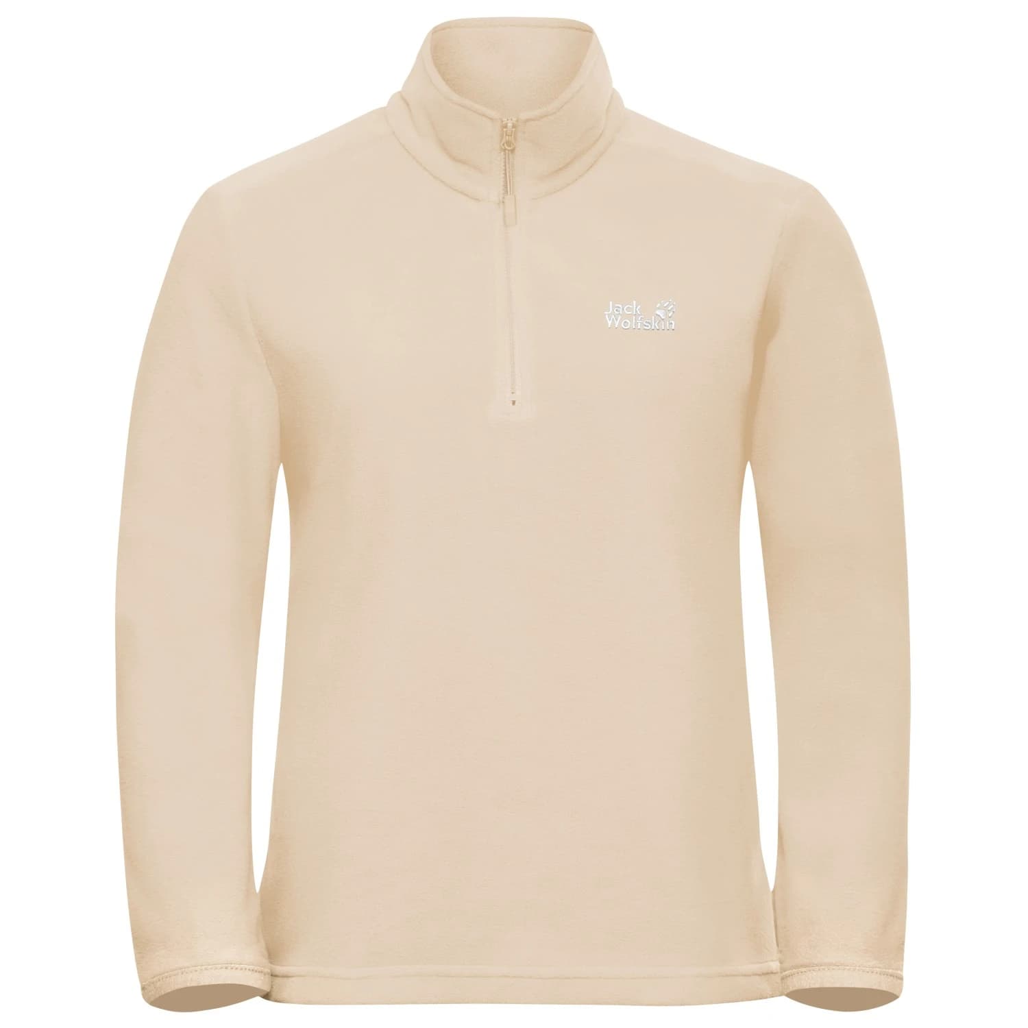 Дамски поларен пуловер Jack Wolfskin Women's Taunus 100 Halfzip Fleece jumper - Oyster