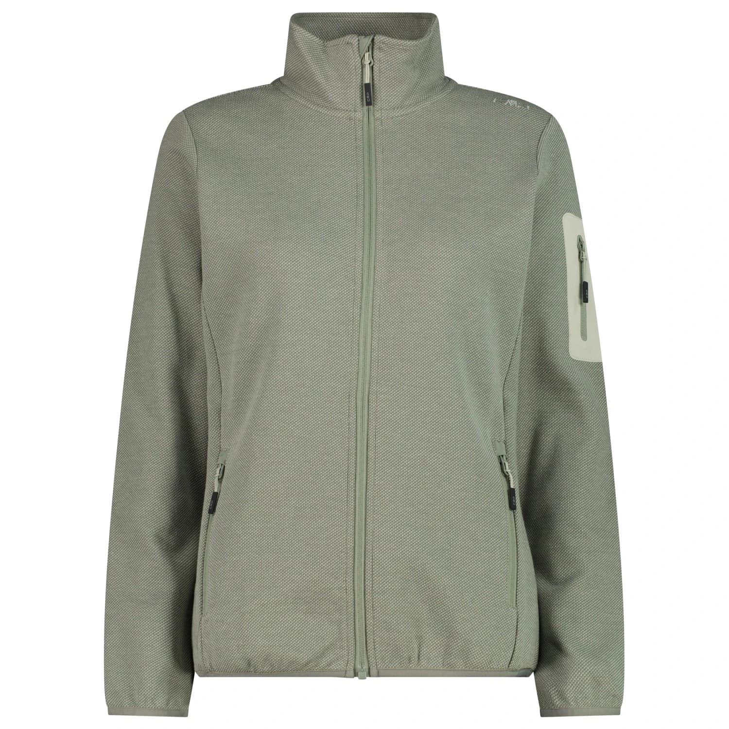 Дамско поларено яке Cmp Women's Jacket Jacquard Knitted Fleece jacket - Avocado / Pistacchio