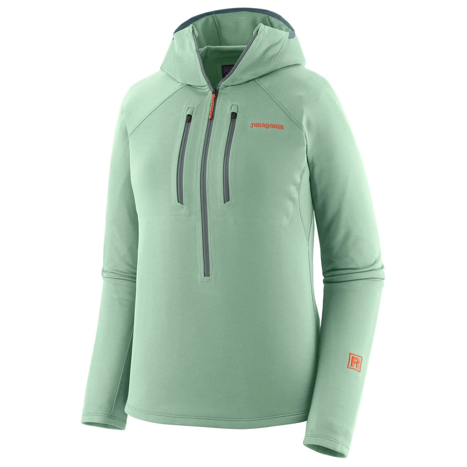 Дамски поларен пуловер Patagonia Women's R1 Ultralight Hoody Fleece jumper - Thin Ice