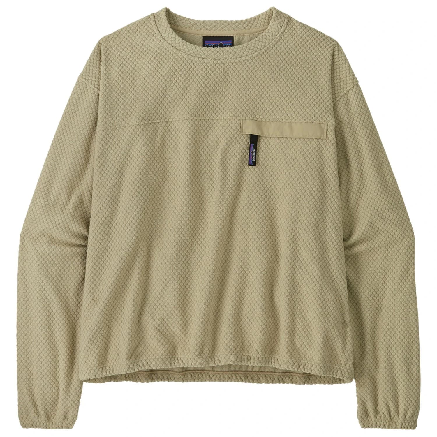 Дамски поларен пуловер Patagonia Women's Textured Fleece Crewneck Fleece jumper - Weathered Stone