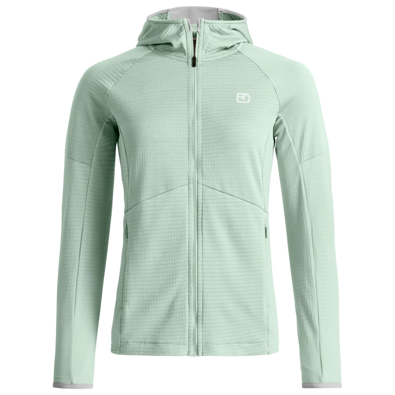 Дамско вълнено яке Ortovox Women's Fleece Light Grid Hoody Fleece jacket - Green Acid