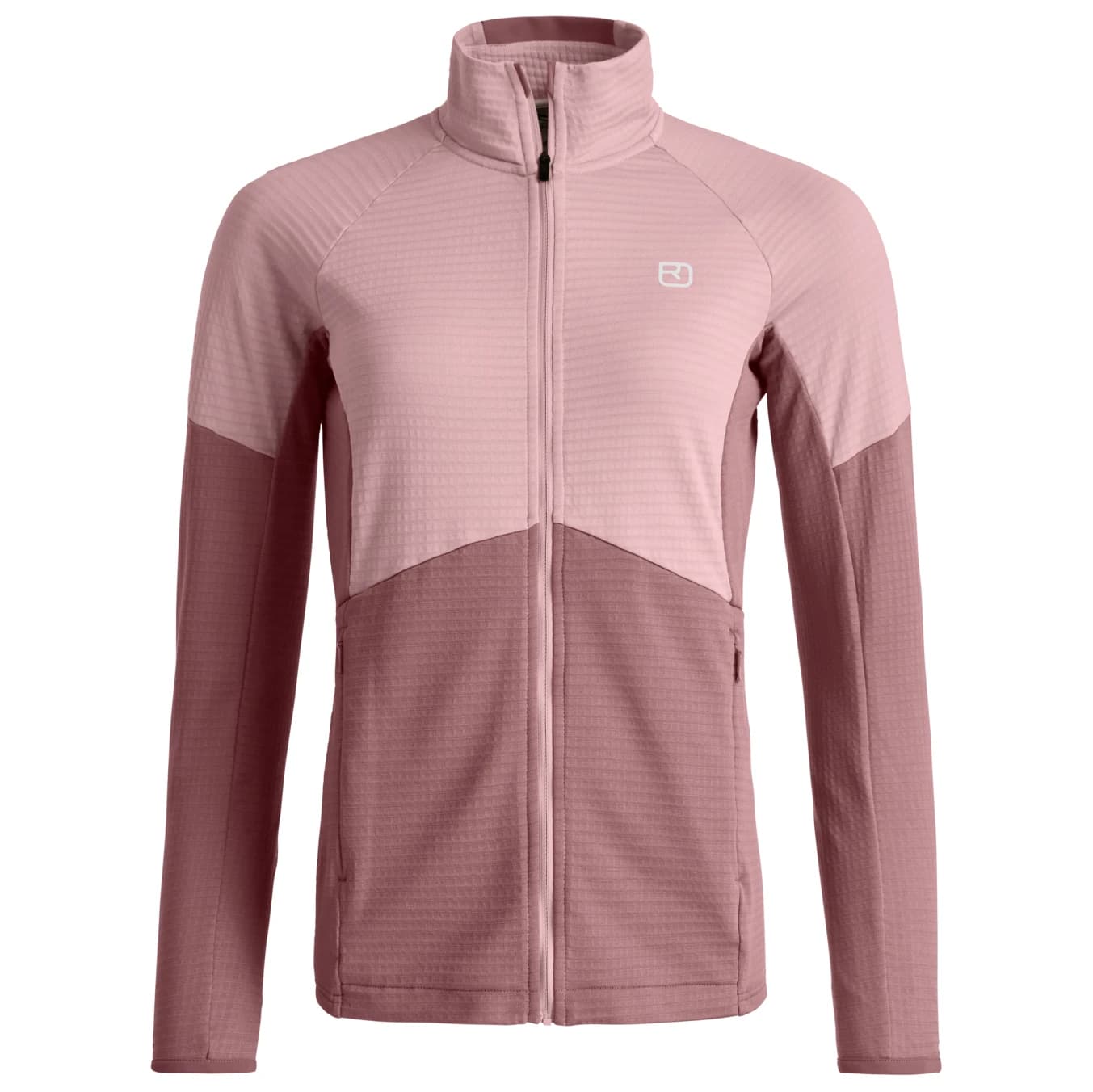Дамско вълнено яке Ortovox Women's Fleece Light Grid Jacket Fleece jumper - Dawn Rose