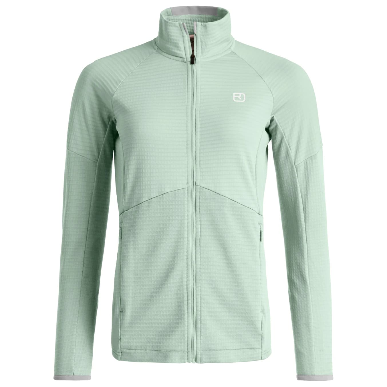 Дамско вълнено яке Ortovox Women's Fleece Light Grid Jacket Fleece jumper - Green Acid