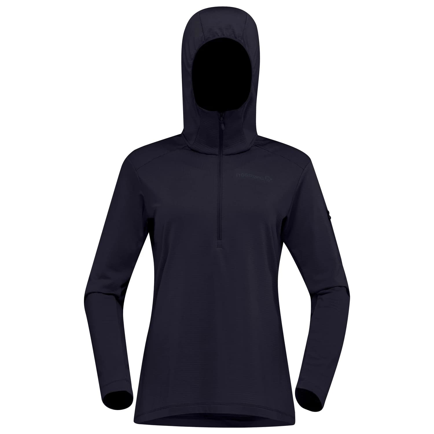 Дамски поларен пуловер Norrøna Women's Falketind Warm1 Hood Fleece jumper - Caviar Black