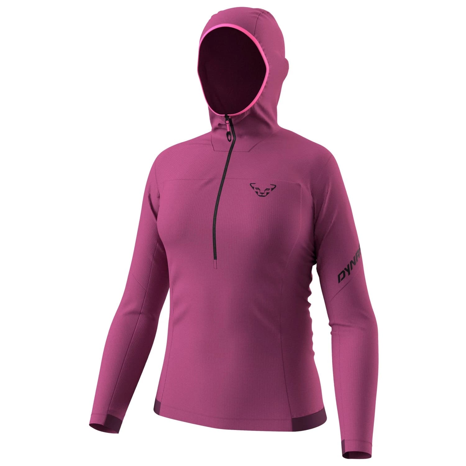 Дамски поларен пуловер Dynafit Women's Traverse Thermal 1/2 Zip Fleece jumper - Magenta