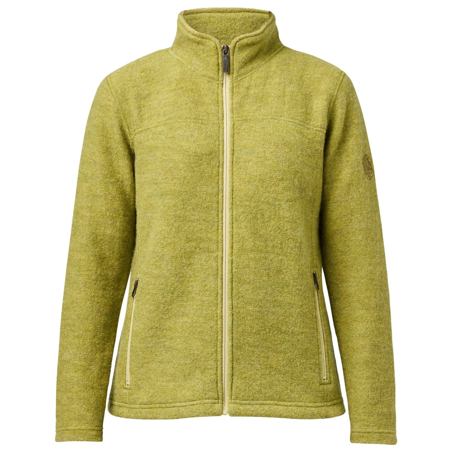 Дамско вълнено яке Ivanhoe of Sweden Women's Beata Full Zip Wool jacket - Golden Lime