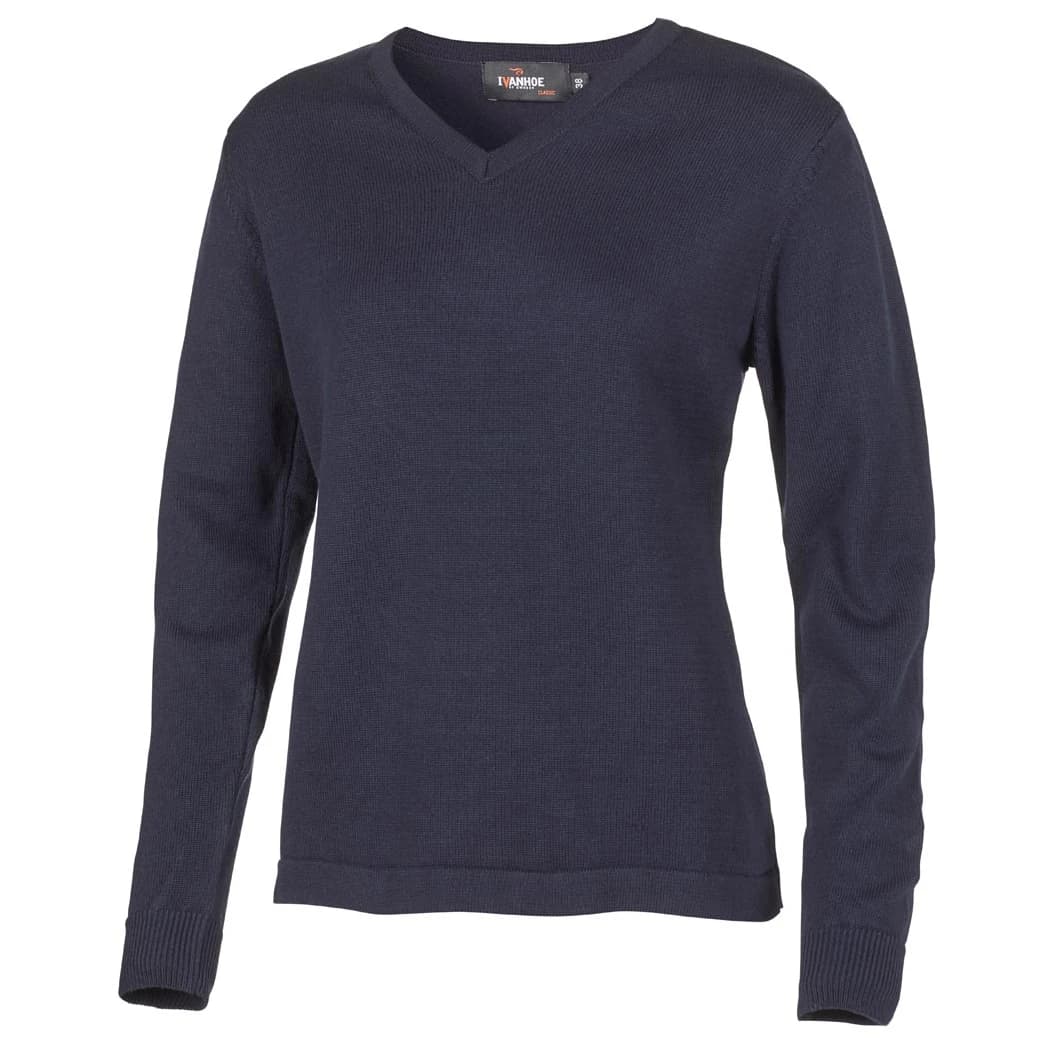 Дамски вълнен пуловер Ivanhoe of Sweden Women's Pullover Jumper - Navy