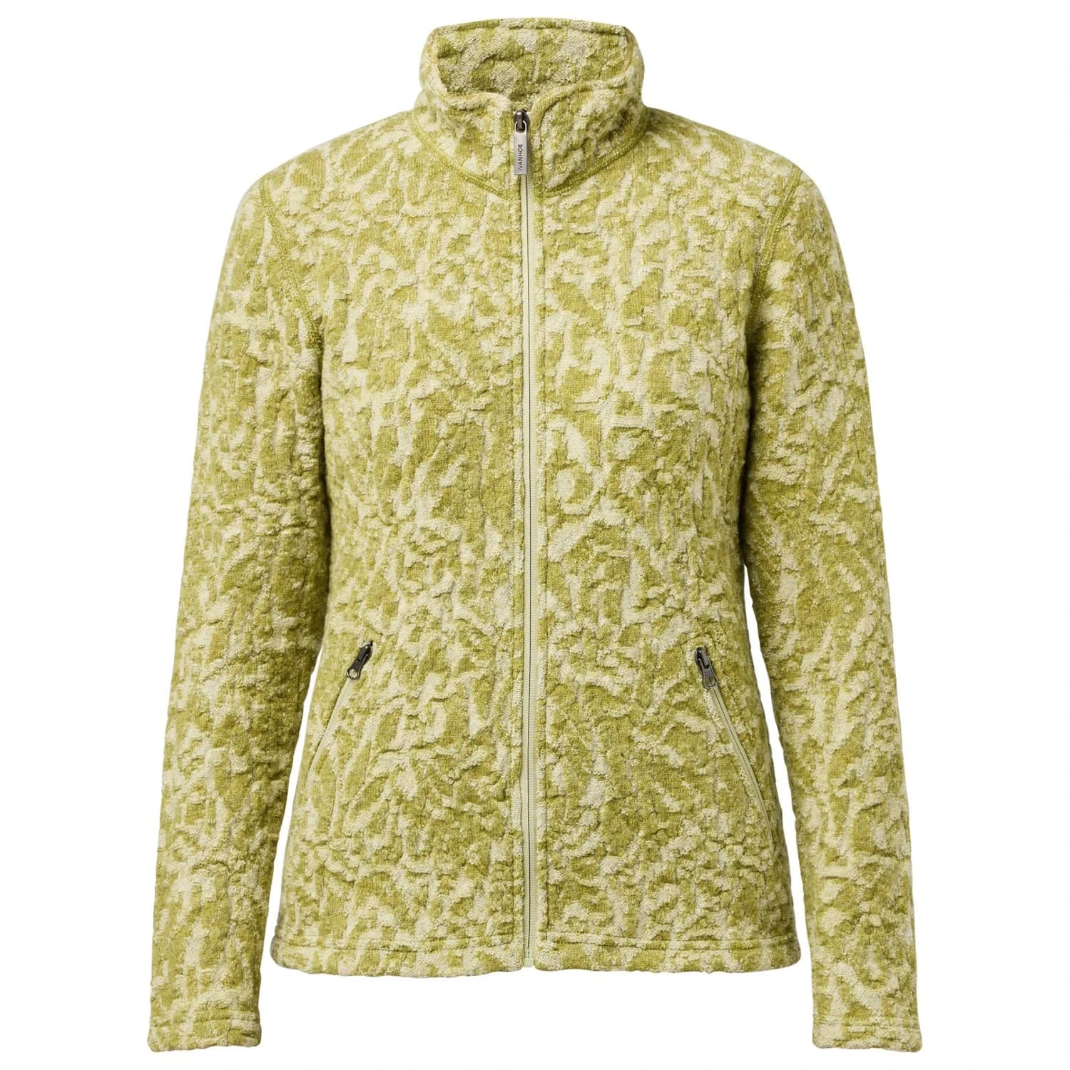Дамско вълнено яке Ivanhoe of Sweden Women's Tuva Jaquard Wool jacket - Golden Lime