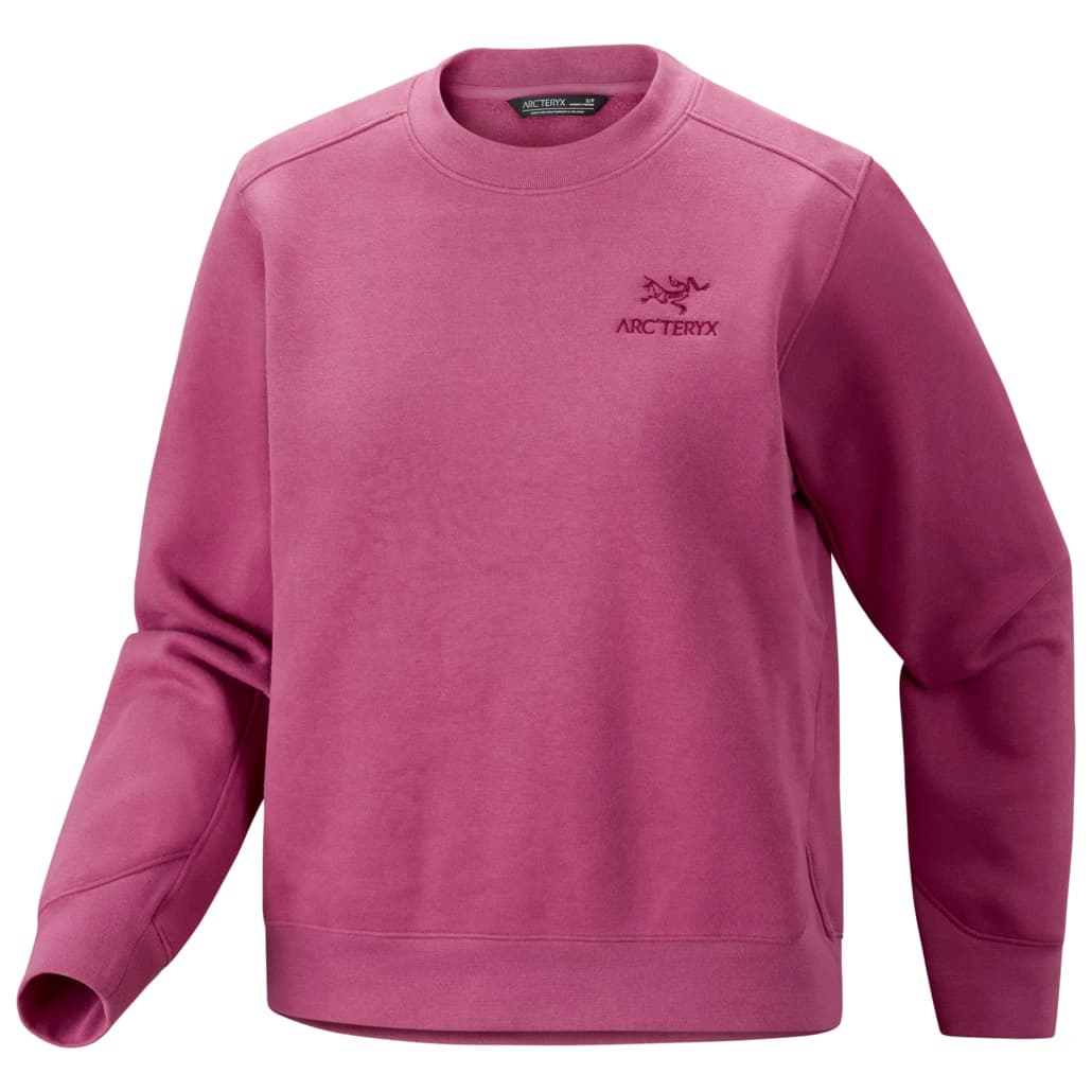 Дамски поларен пуловер Arc'teryx Women's Emblem Fleece Crew Fleece jumper - Lt Renegade