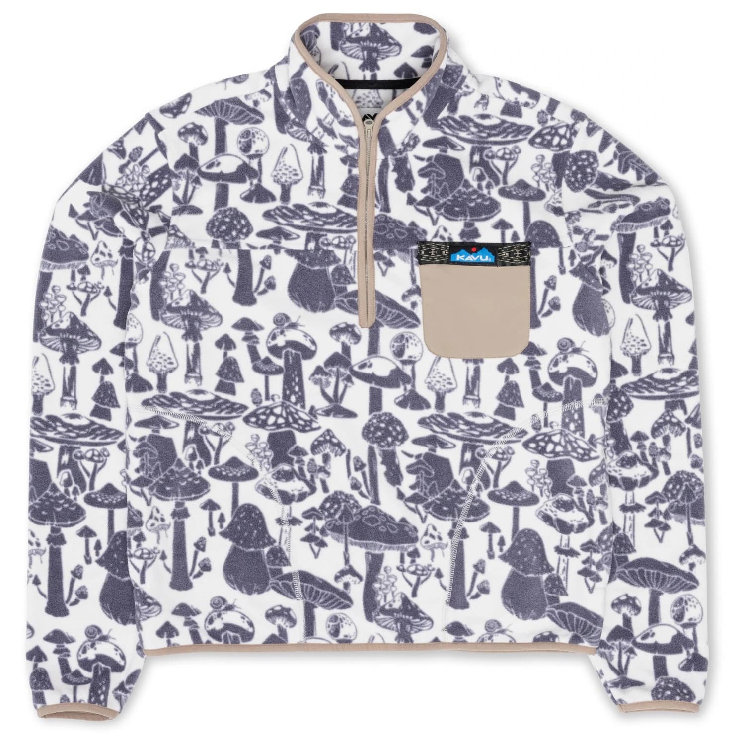 Поларен пуловер KAVU Women's Hidden Hills Fleece jumper - Shadow Shroom