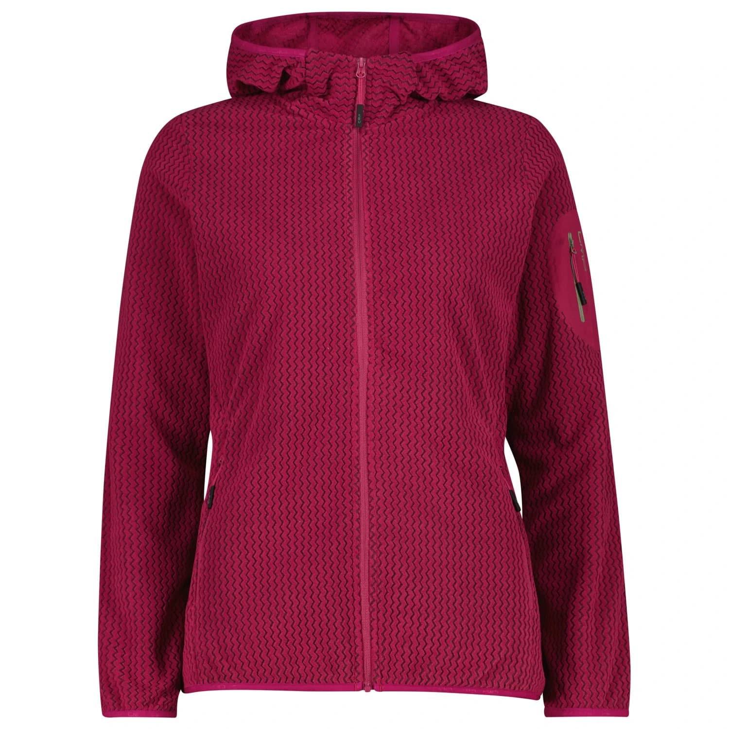 Дамско поларено яке CMP Women's Jacket Fix Hood 36H1286 Fleece jacket - Amaranto