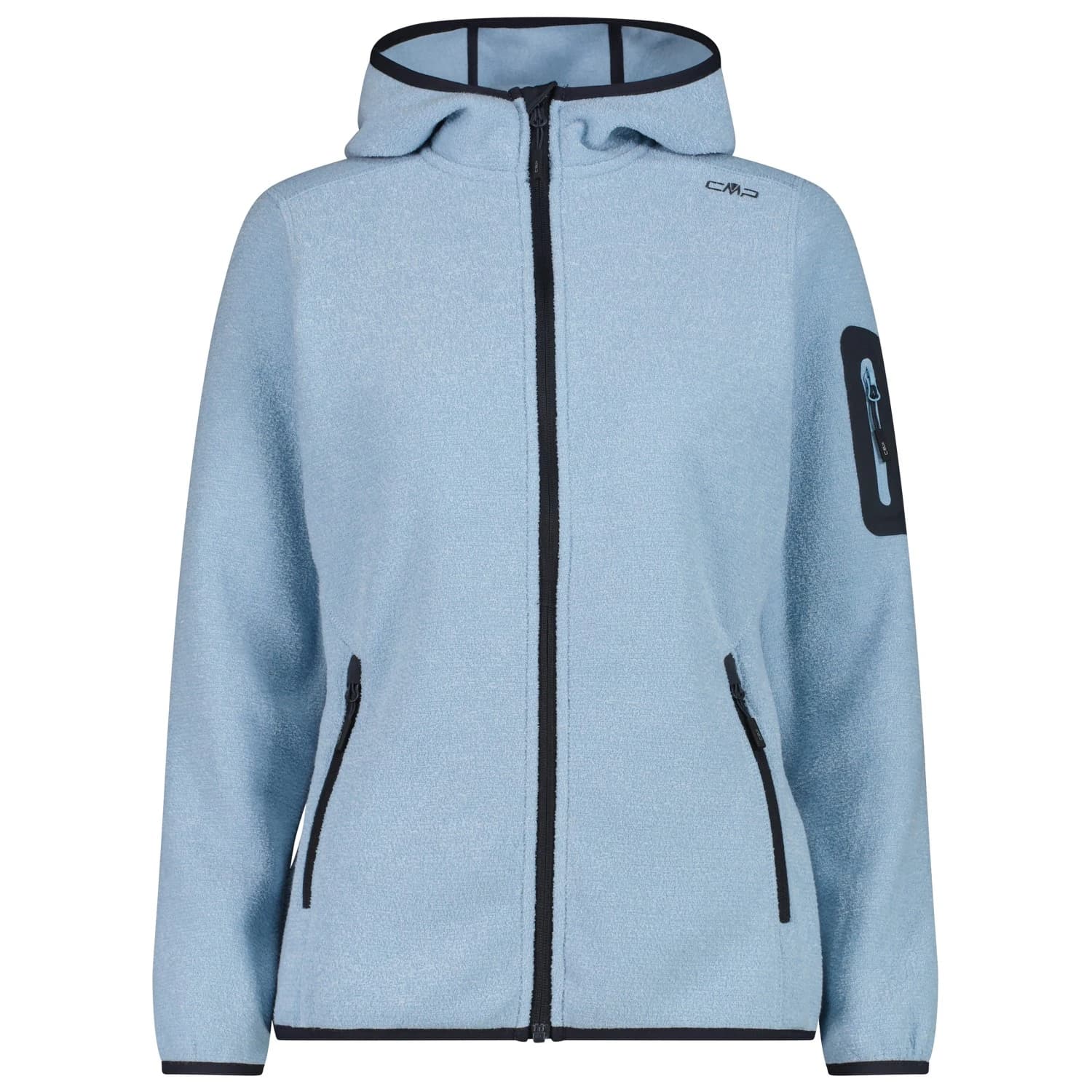 Дамско поларено яке CMP Women's Jacket Fix Hood 3H19826A Fleece jacket - Cool Blue