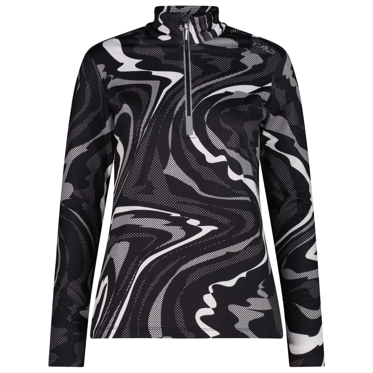 Поларен пуловер CMP Women's Sweat 36L1406 Fleece jumper - Antracite / B.Co Gesso