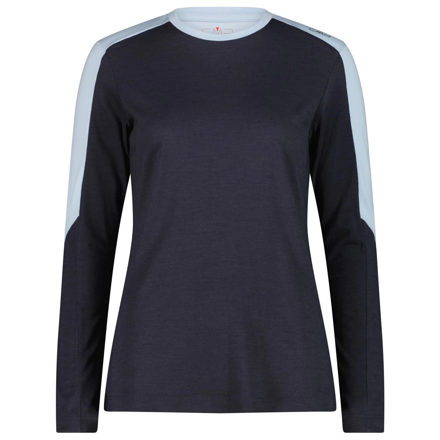 Вълнен пуловер CMP Women's T-Shirt 36N1916 Merino longsleeve - Antracite / Sky