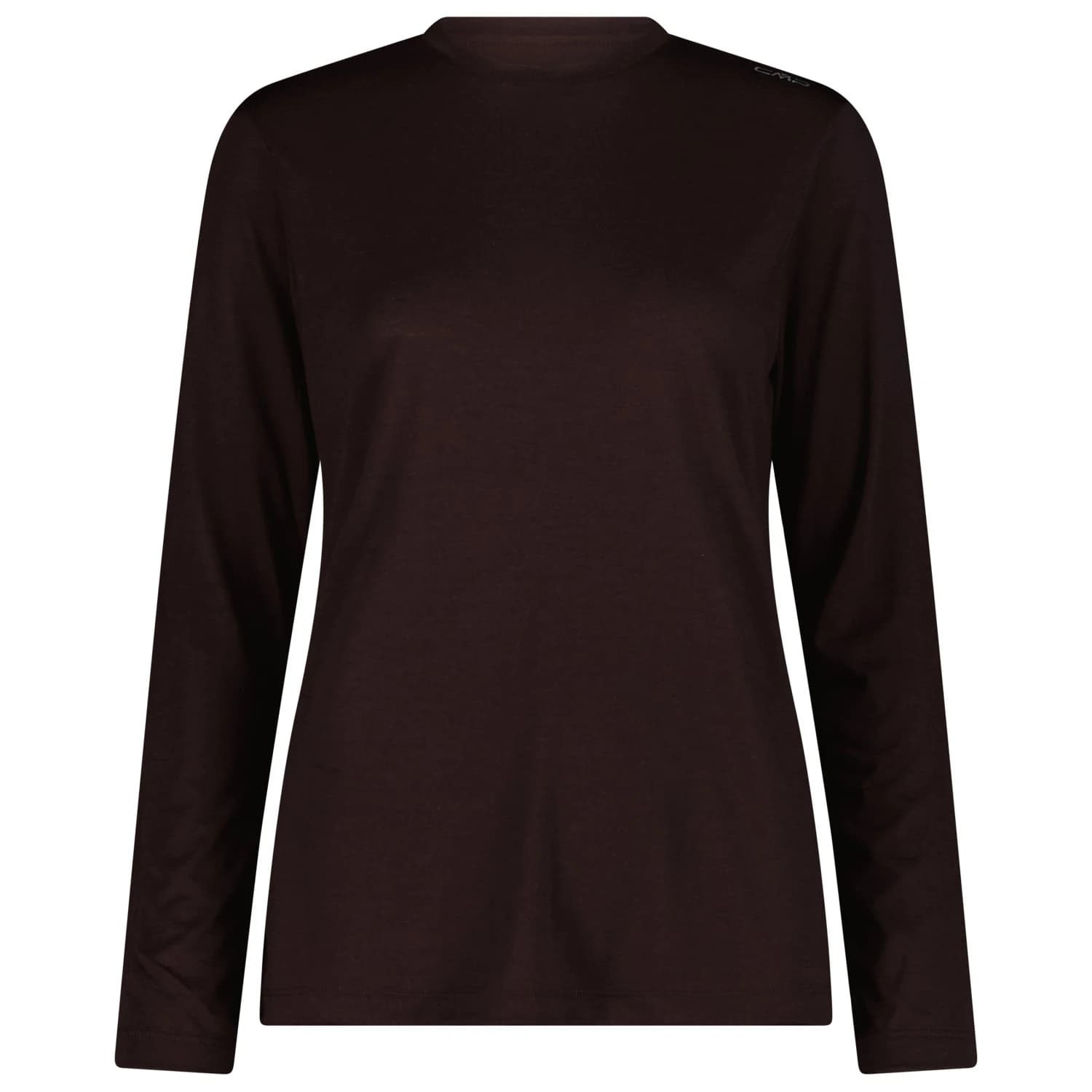 Вълнен пуловер CMP Women's T-Shirt 36N1926 Merino longsleeve - Black Berry