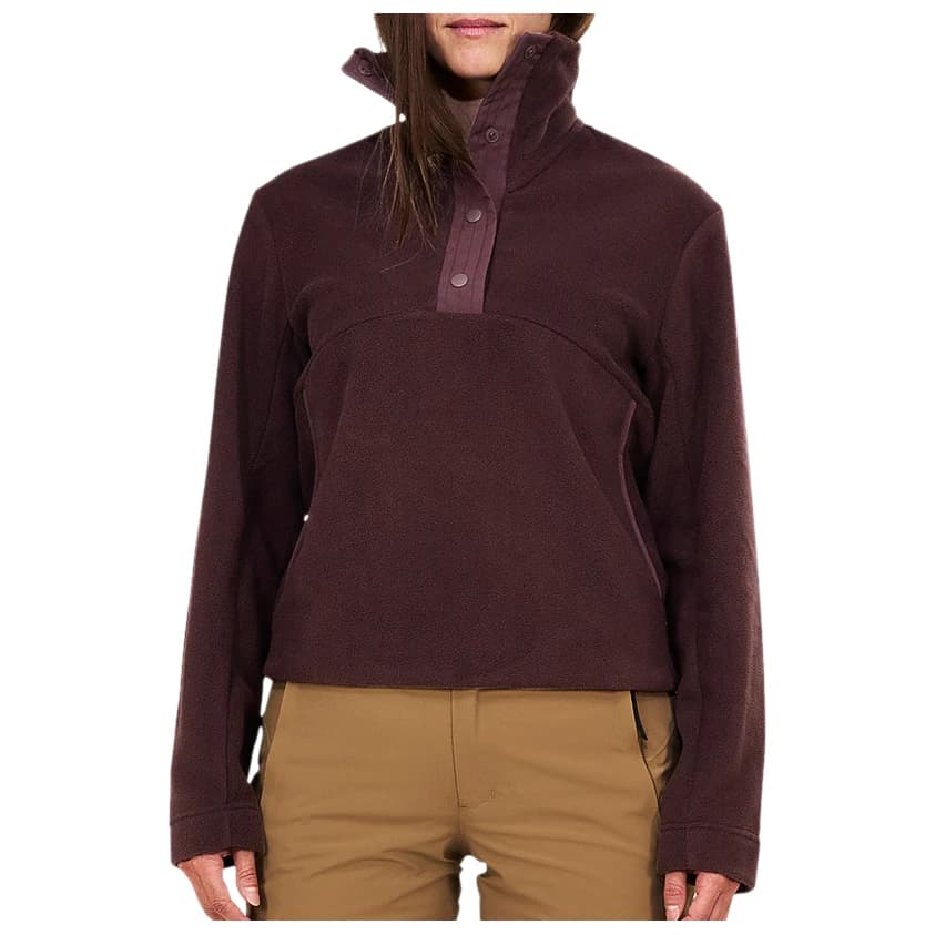 Поларен пуловер The Mountain Studio Women's Microfleece T-Neck Fleece jumper - Fudge