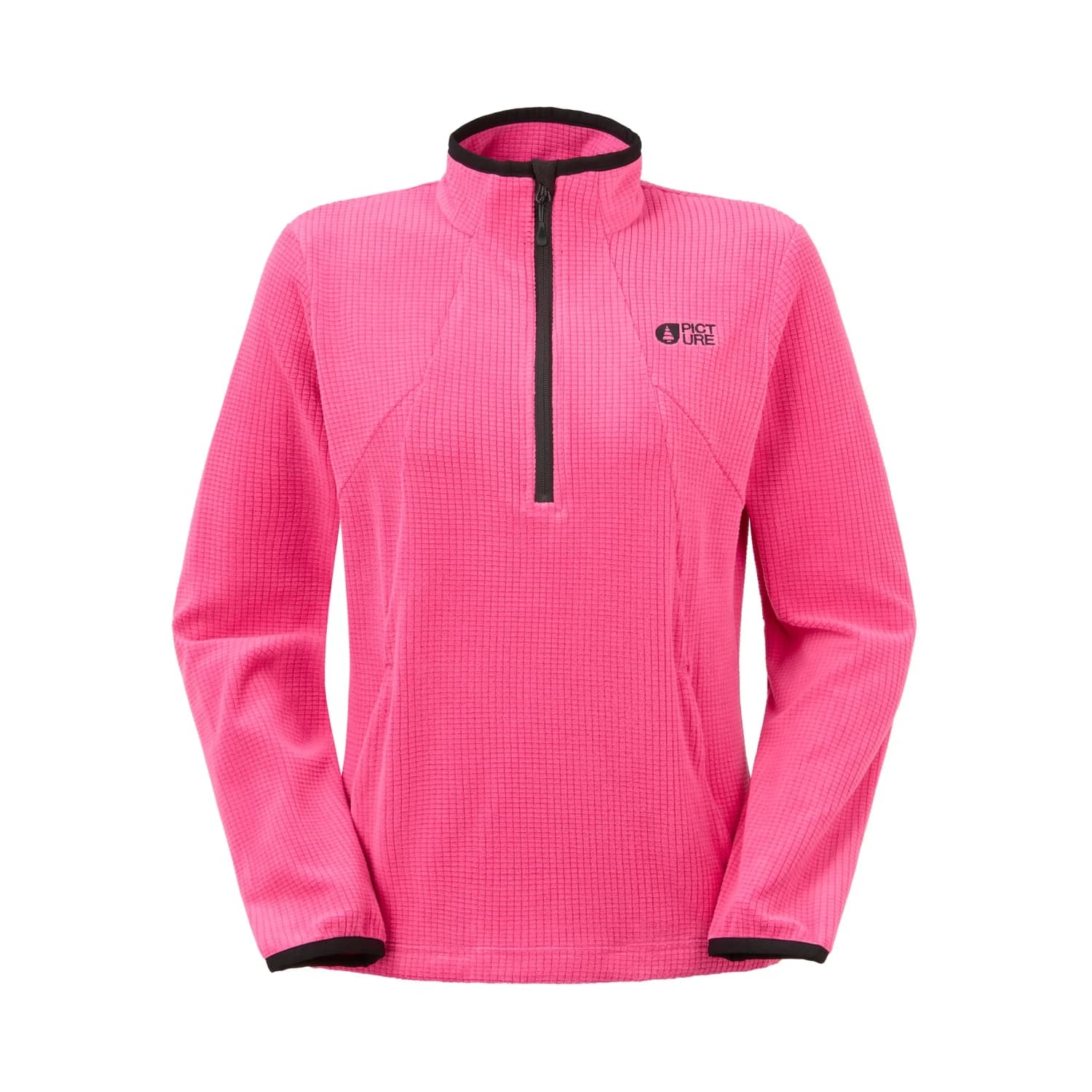 Дамски поларен пуловер Picture Women's Weavy 1/4 Grid Fleece Fleece jumper - Beetroot Powder