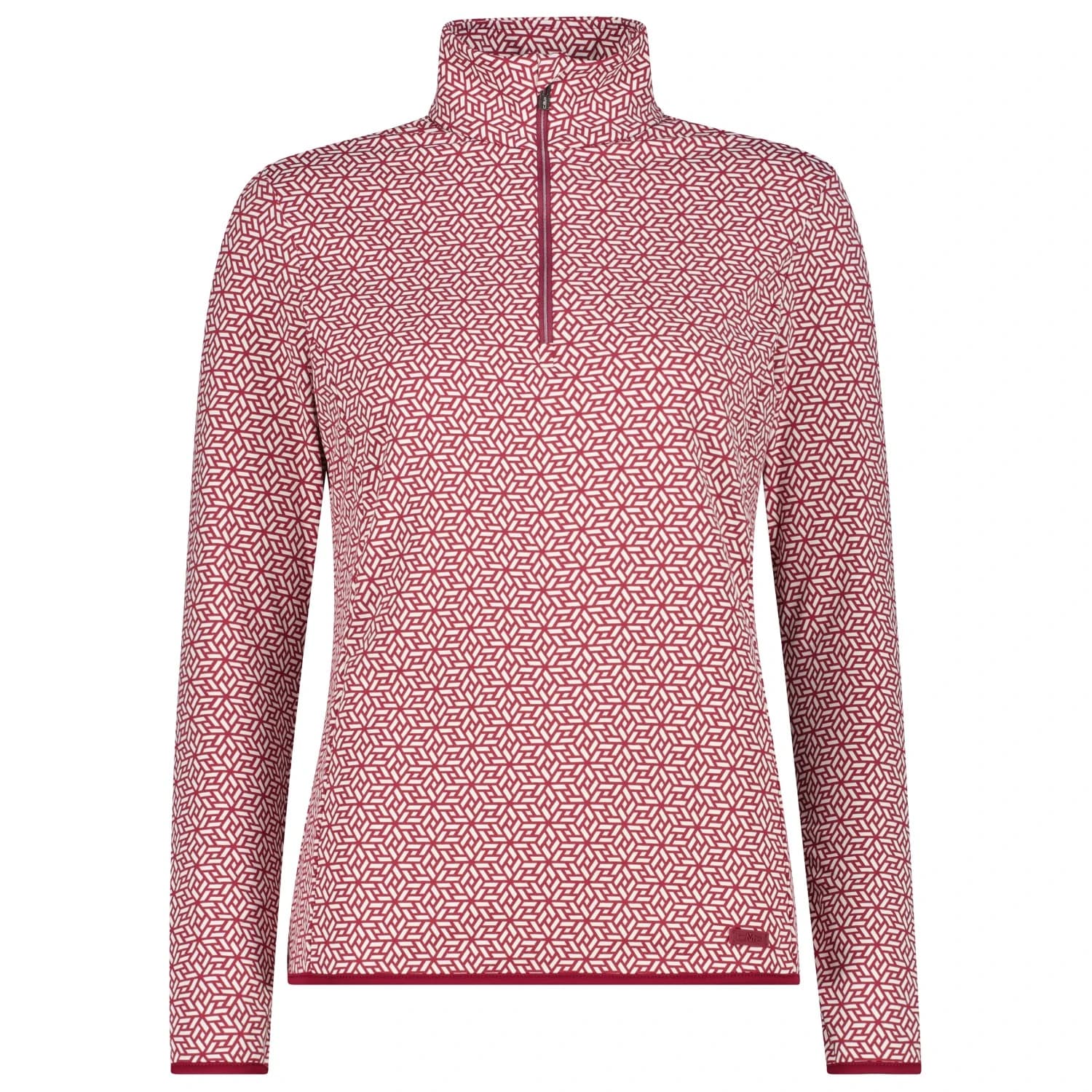 Поларен пуловер CMP Women's Printed Sweat 36L1656 Fleece jumper - Raspberry / Bianco
