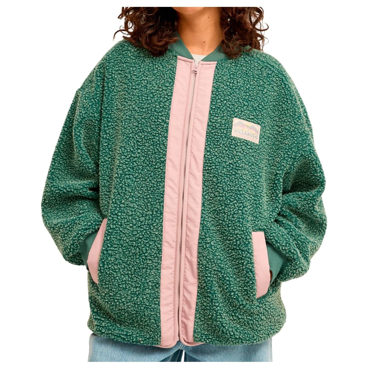 Поларено яке Billabong Women's College Picture Fleece jacket - Stormy Seas
