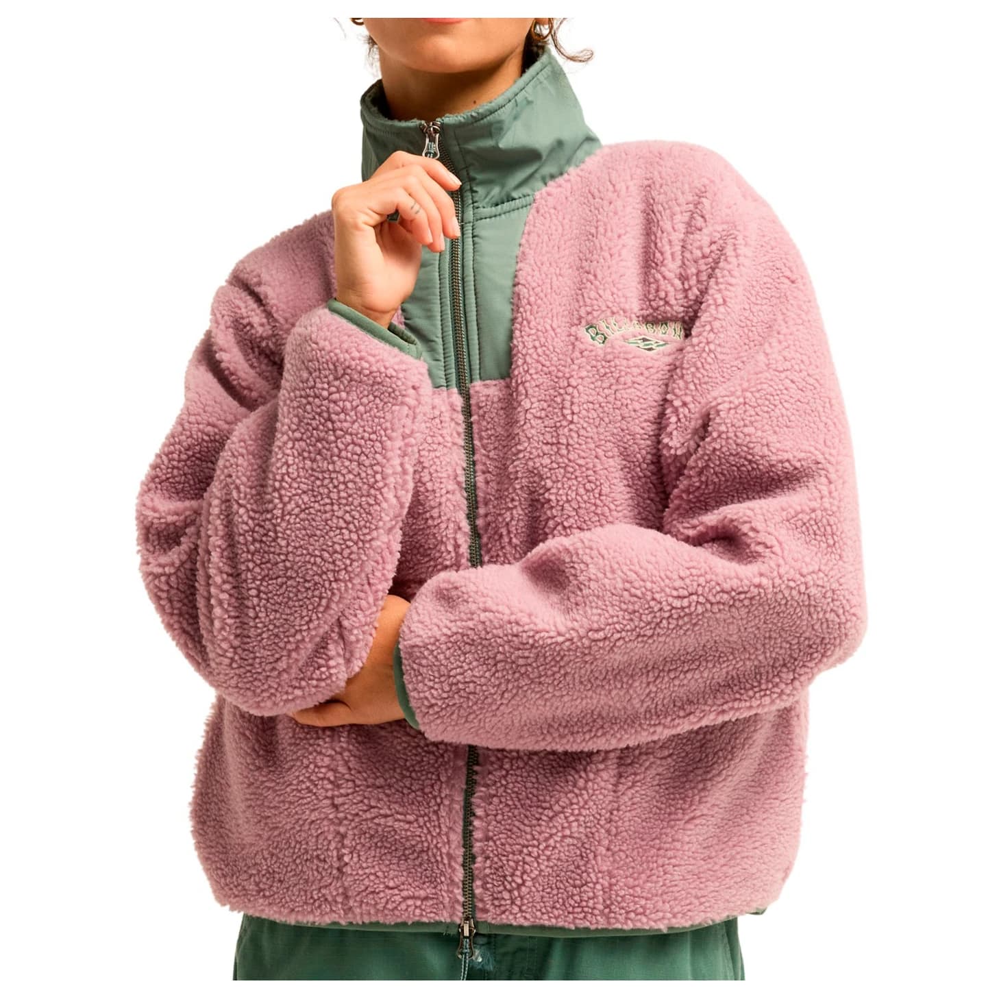 Дамско поларено яке Billabong Women's Mountain Life Fleece jacket - Sea Fog