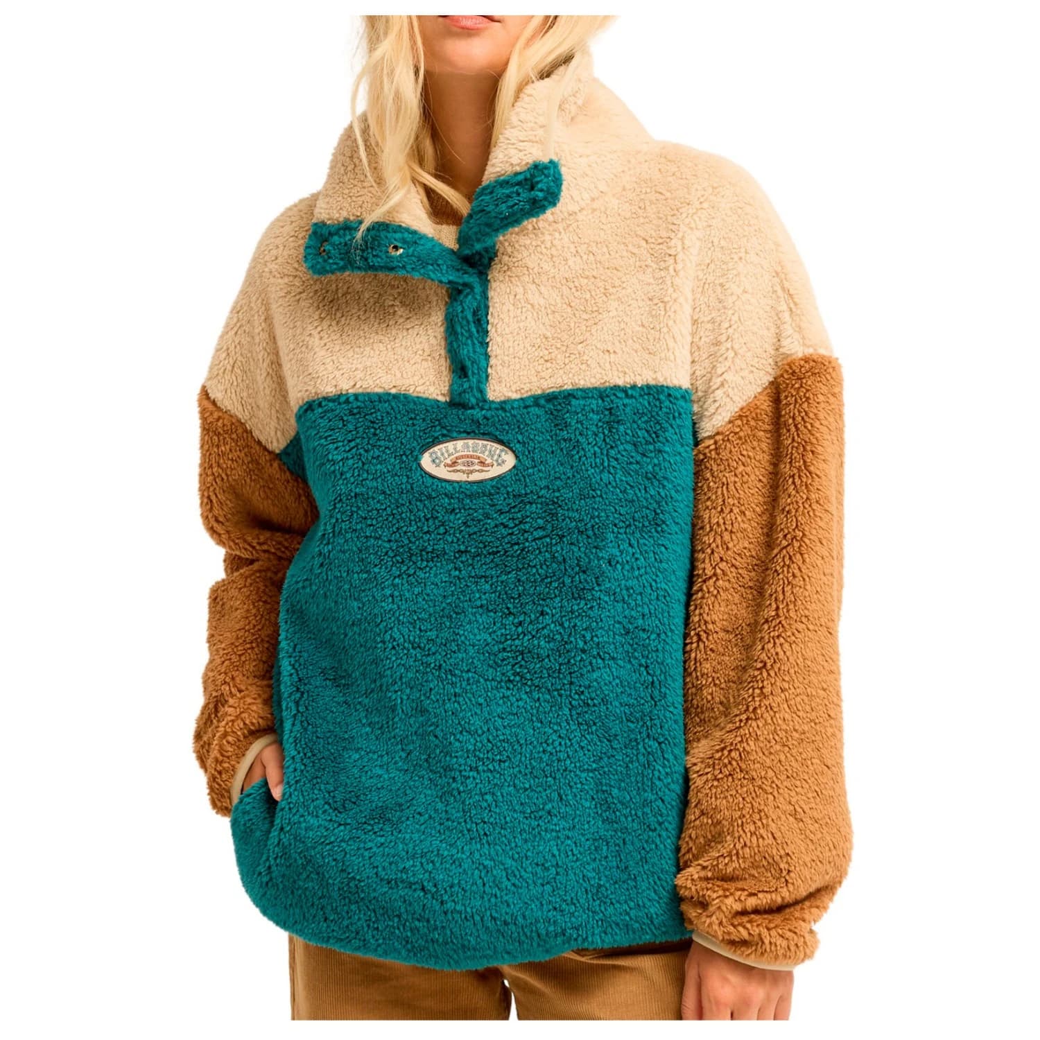 Дамски поларен пуловер Billabong Women's Since 73 Vibes Pullover Fleece jumper - Colonial Blue