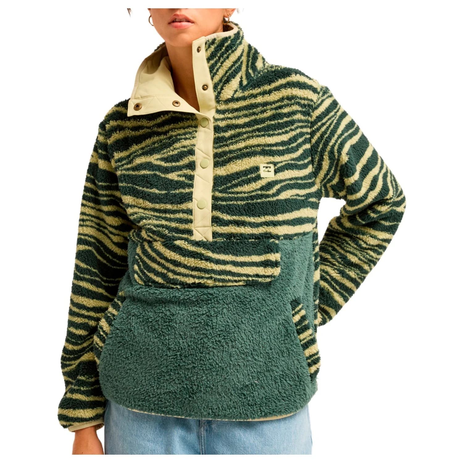 Поларен пуловер Billabong Women's Switchback Pullover Fleece jumper - Stormy Seas