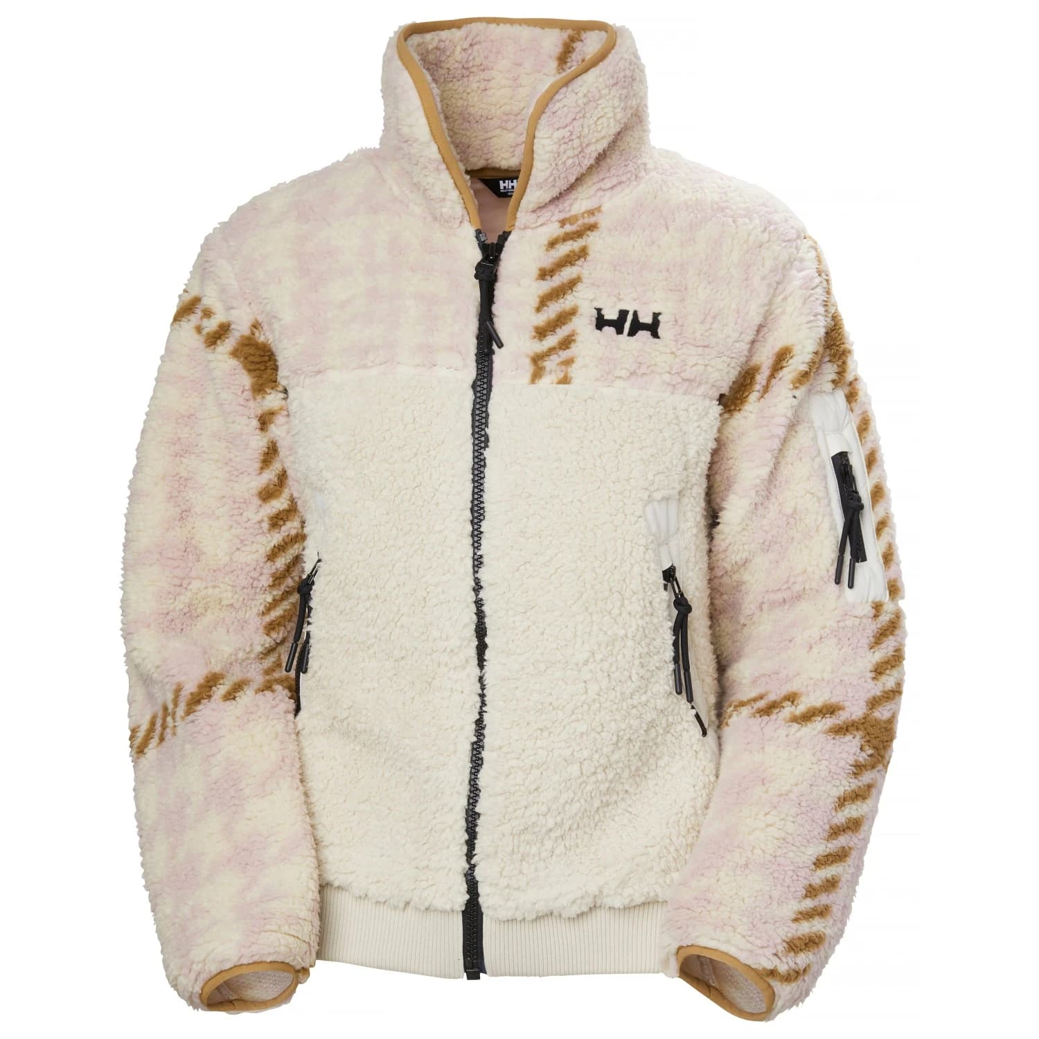 Дамско поларено яке Helly Hansen Women's Moonlit Pile Jacket Fleece jacket - Pink Shake Broxburn Plaid