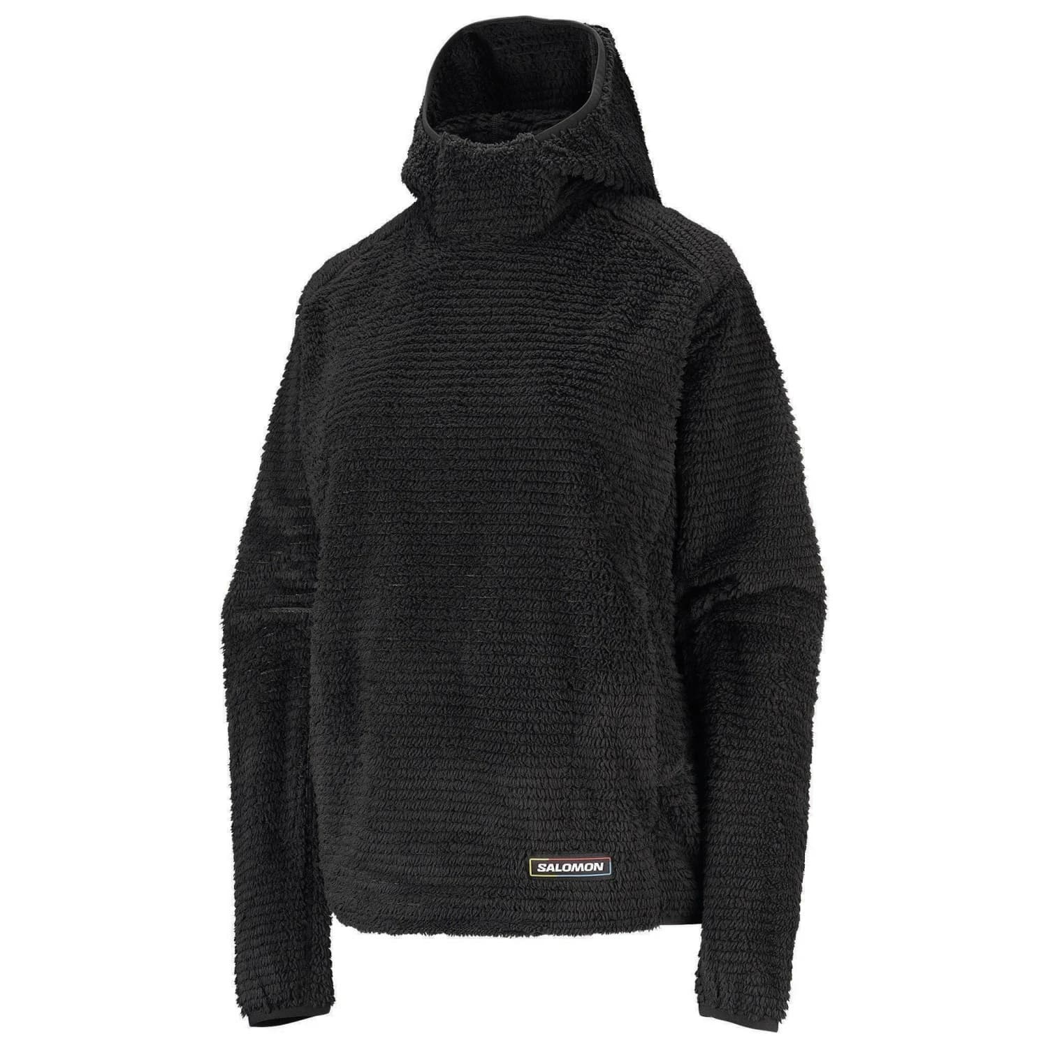 Дамски поларен пуловер Salomon Women's Thernova Fleece Hood Fleece jumper - Deep Black