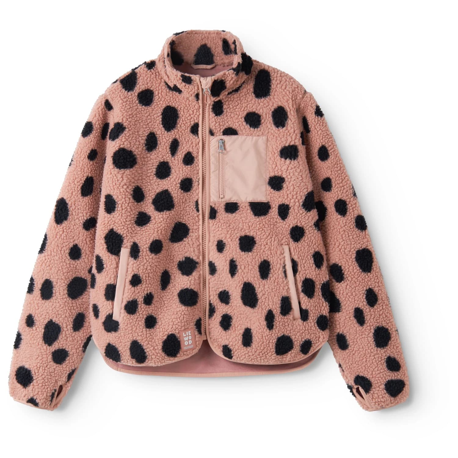 Дамско поларено яке Liewood Women's Nelson Adult Pile Fleece jacket - Mega Leo Spot / Pale Tuscany