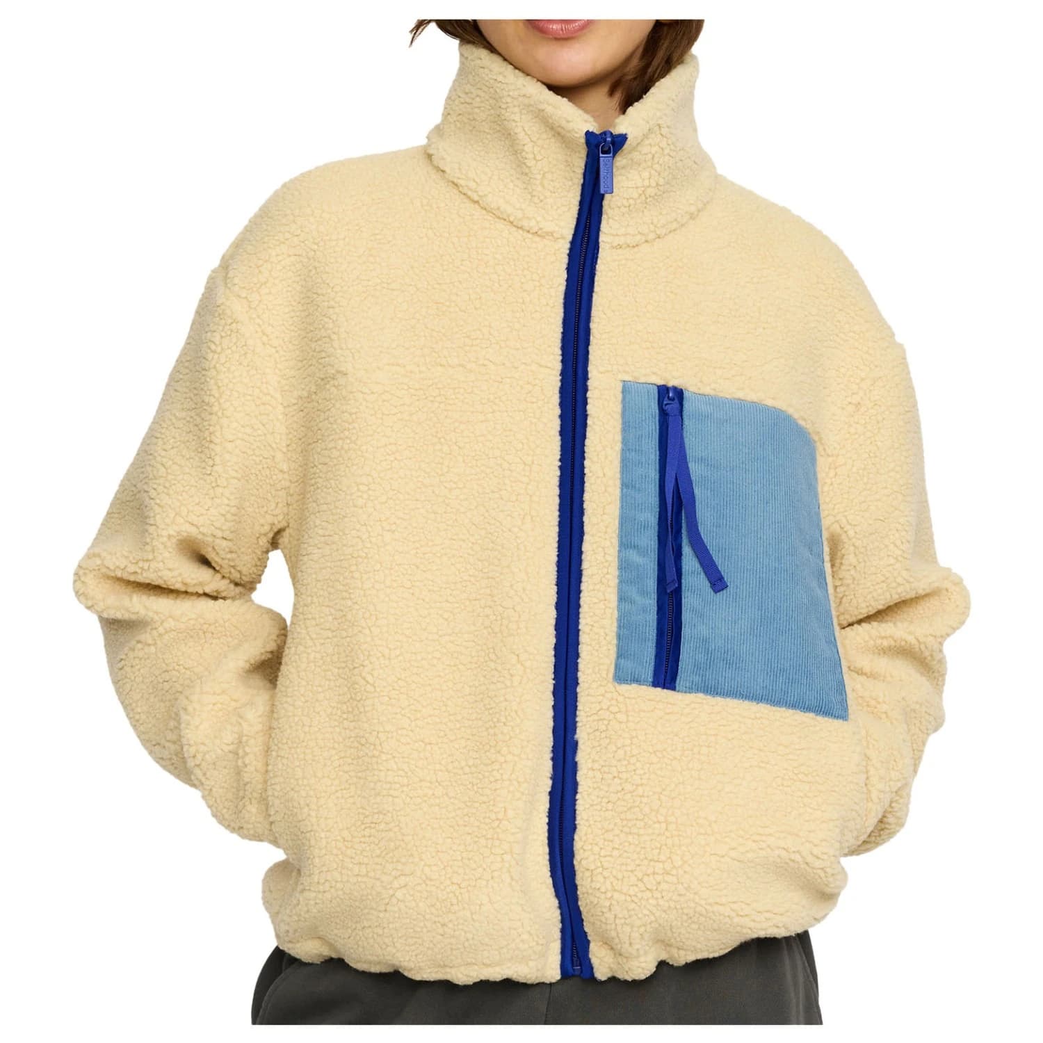 Поларено яке Selfhood Women's Pocket Teddy Fleece jacket - Beige