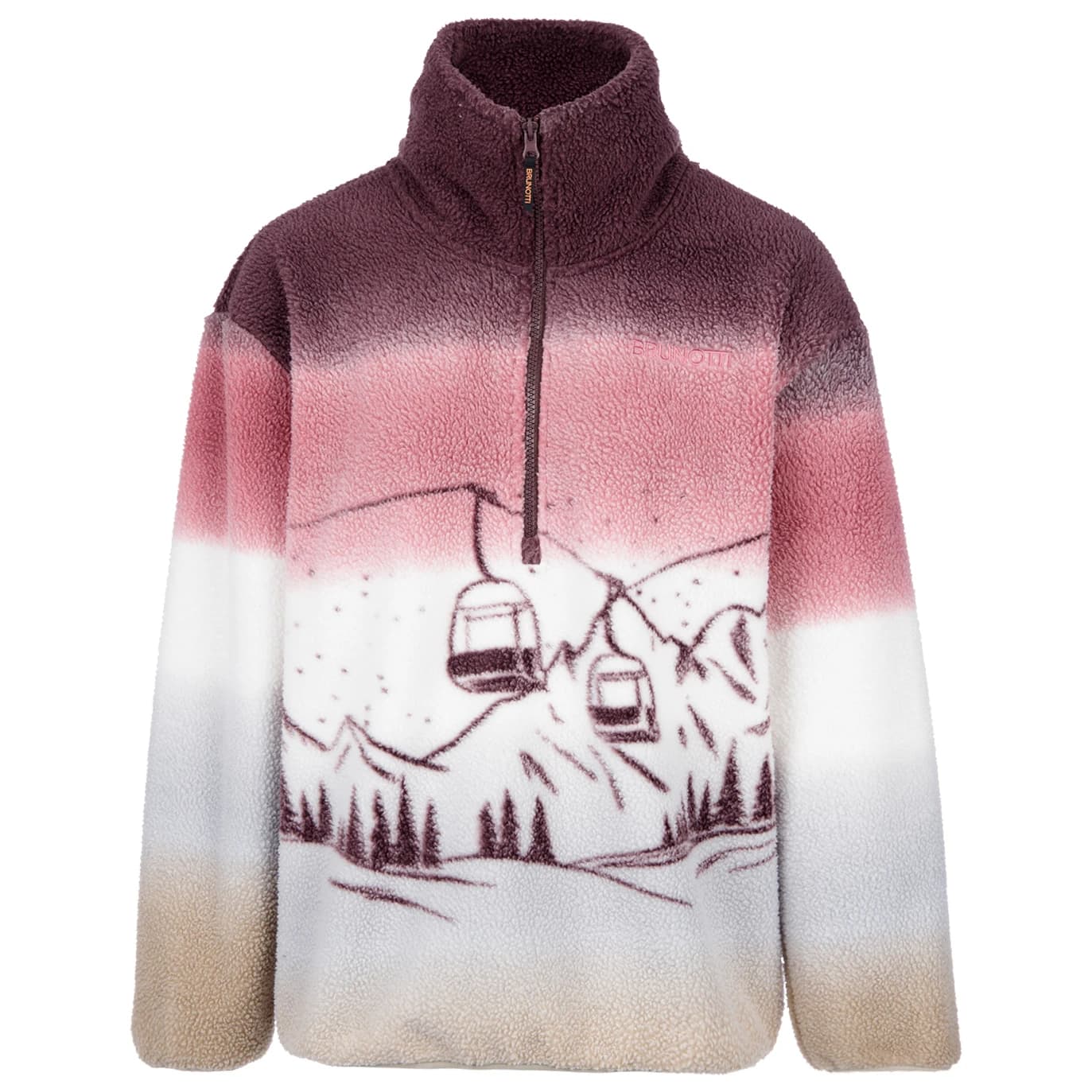 Поларен пуловер Brunotti Women's Gonna Fleece jumper - Raisin