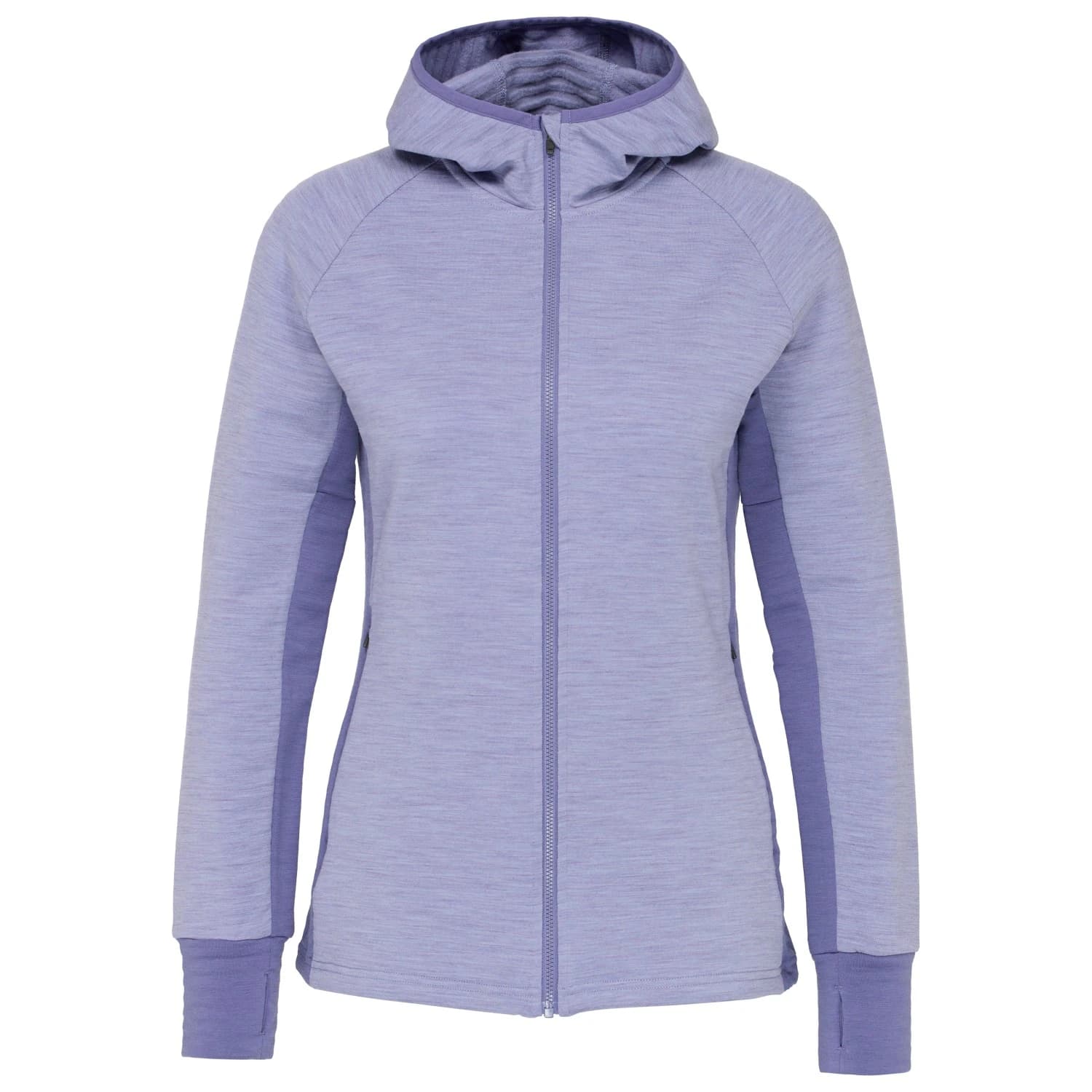 Вълнено яке Stoic Women's MerinoFleece260 FlenSt. II Zip Hoody Merino hoodie - Blue Bell Purple Mel / Nightshade Purple