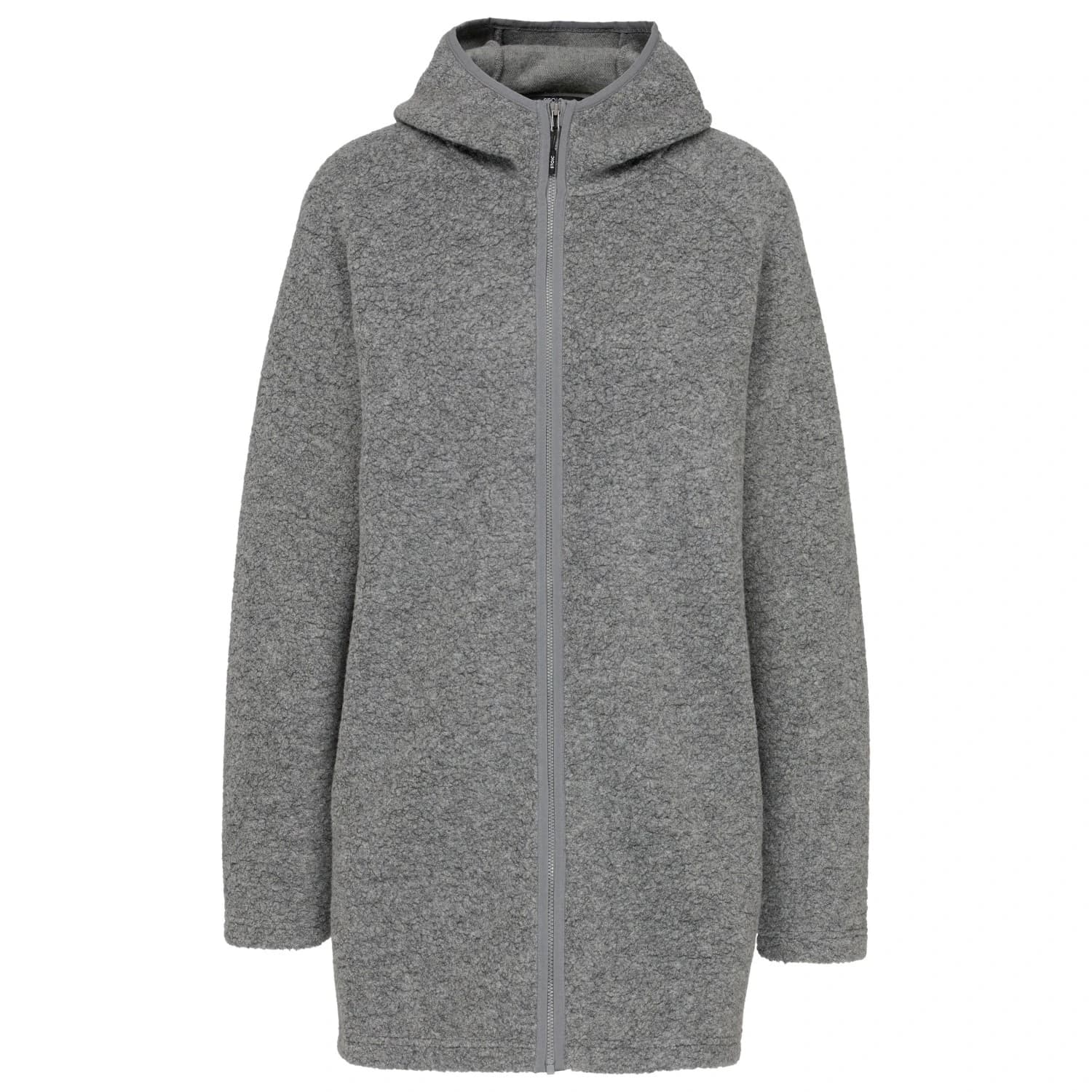 Вълнено яке Stoic Women's MerinoPile RissnaSoftSt. Long Jacket Merino jacket - Grey / Melange