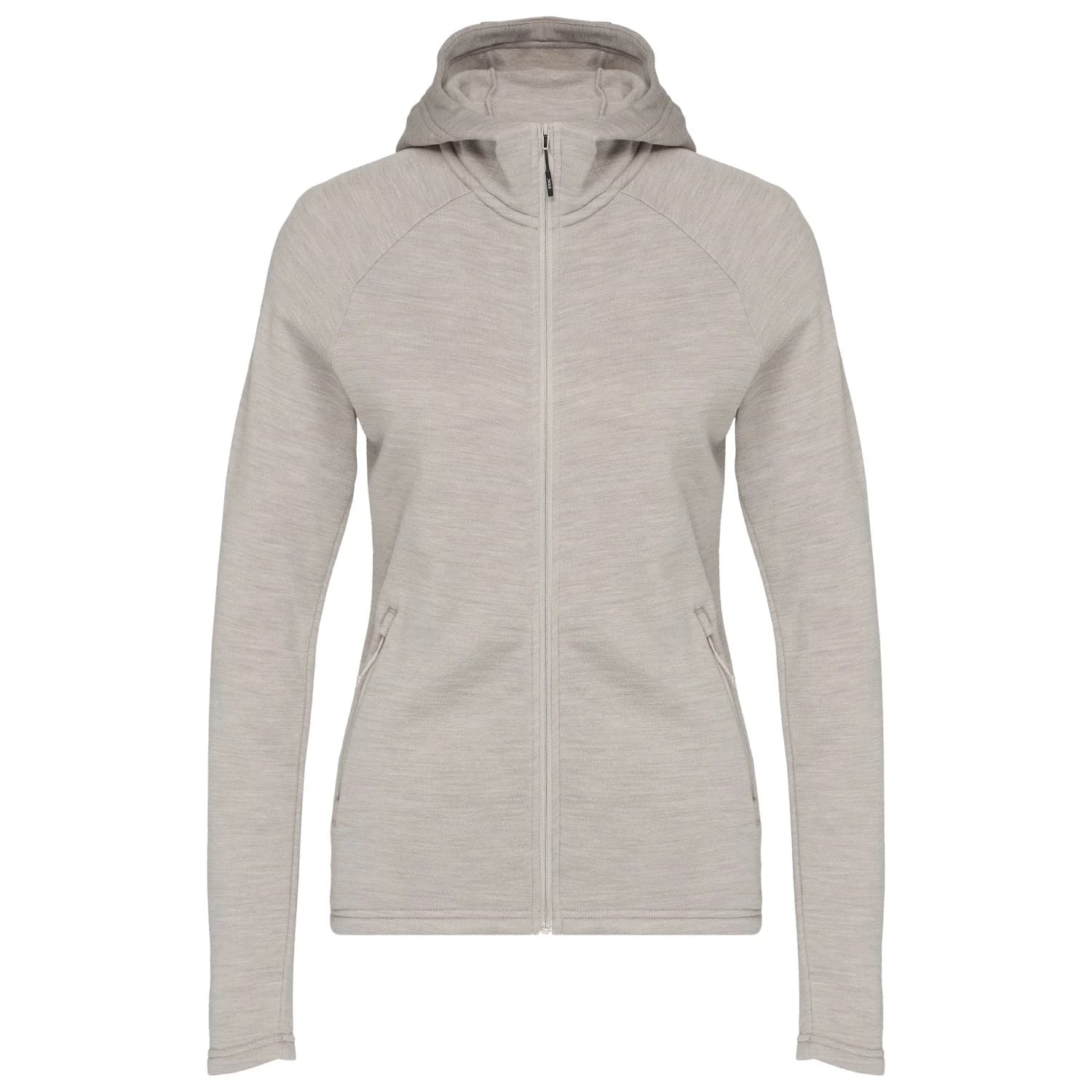 Вълнено яке Stoic Women's MerinoFleece240 ForseSt. Zip Hoody Merino hoodie - Fog Grey Melange